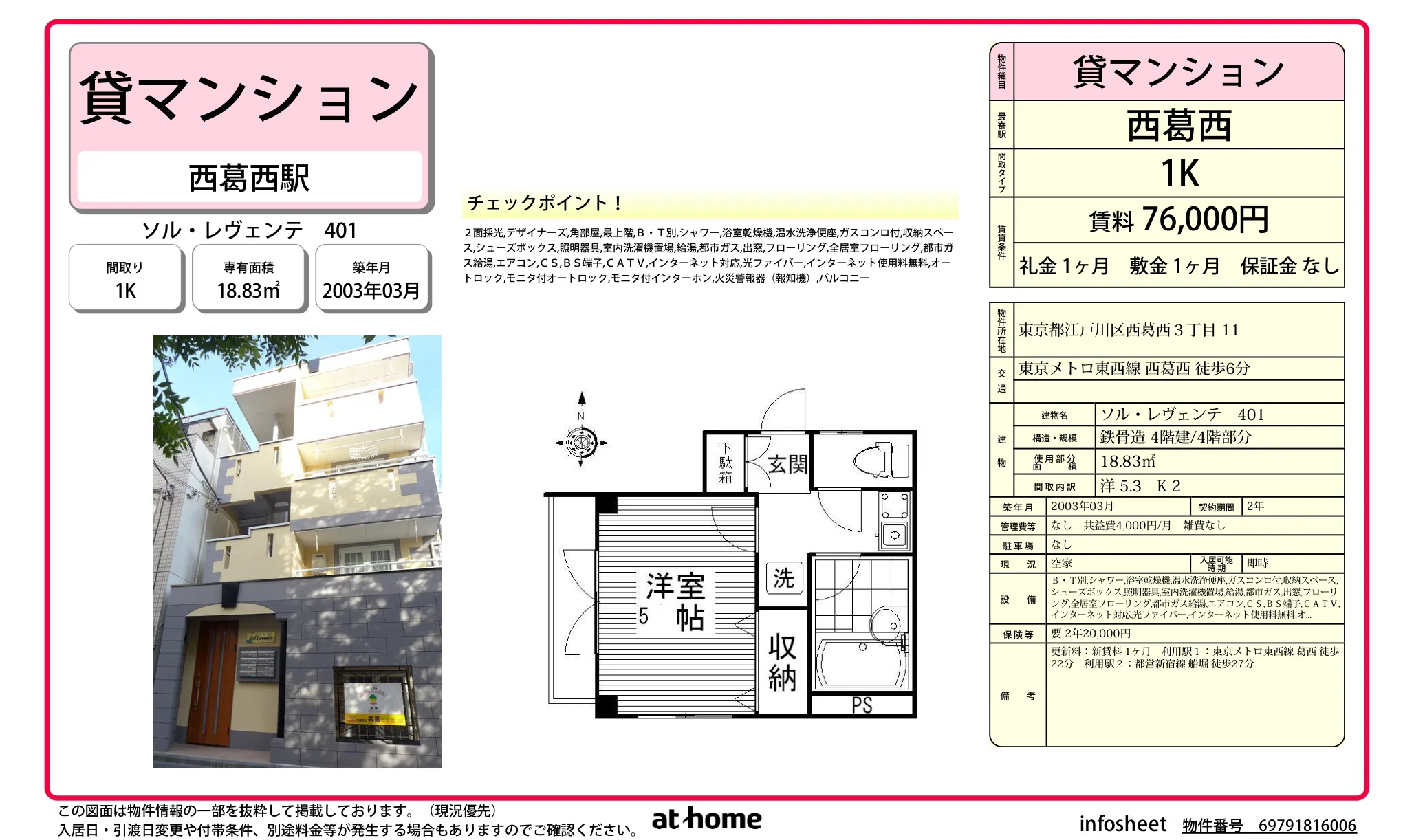 ソルレヴェンテ 401 401号 0