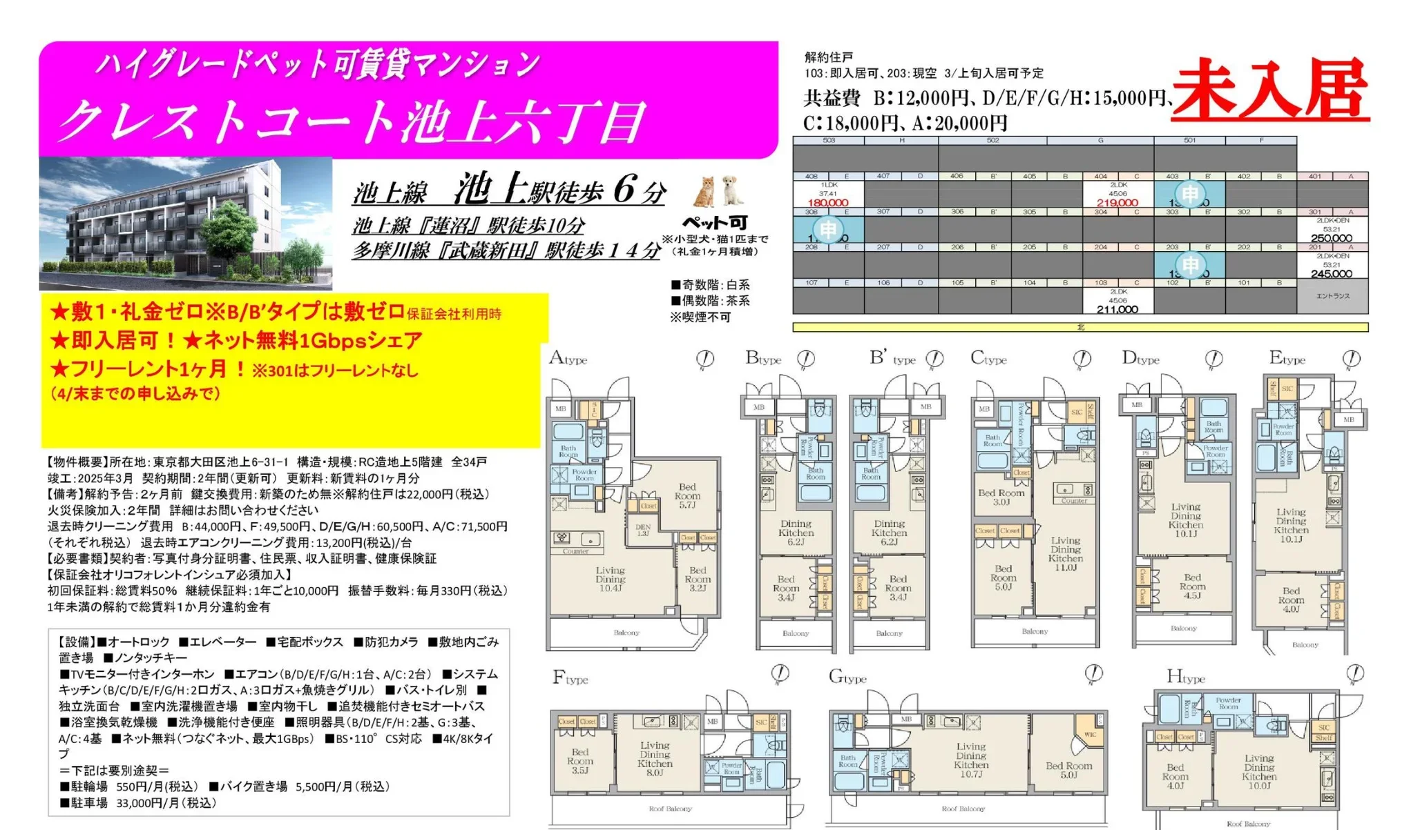 Brand New 2-Bedroom Condo Near Station in Ikegami 10