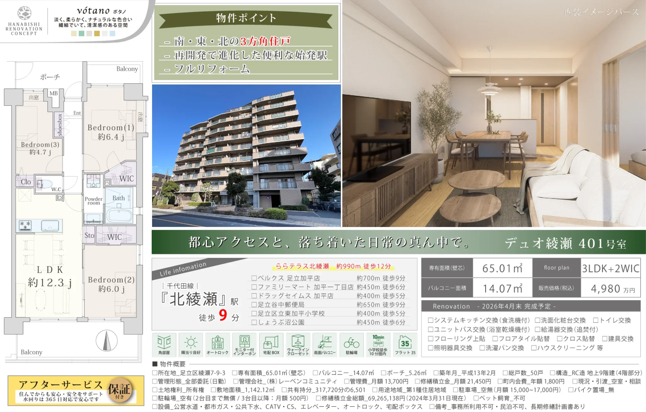 デュオ綾瀬 401号室 401号 0