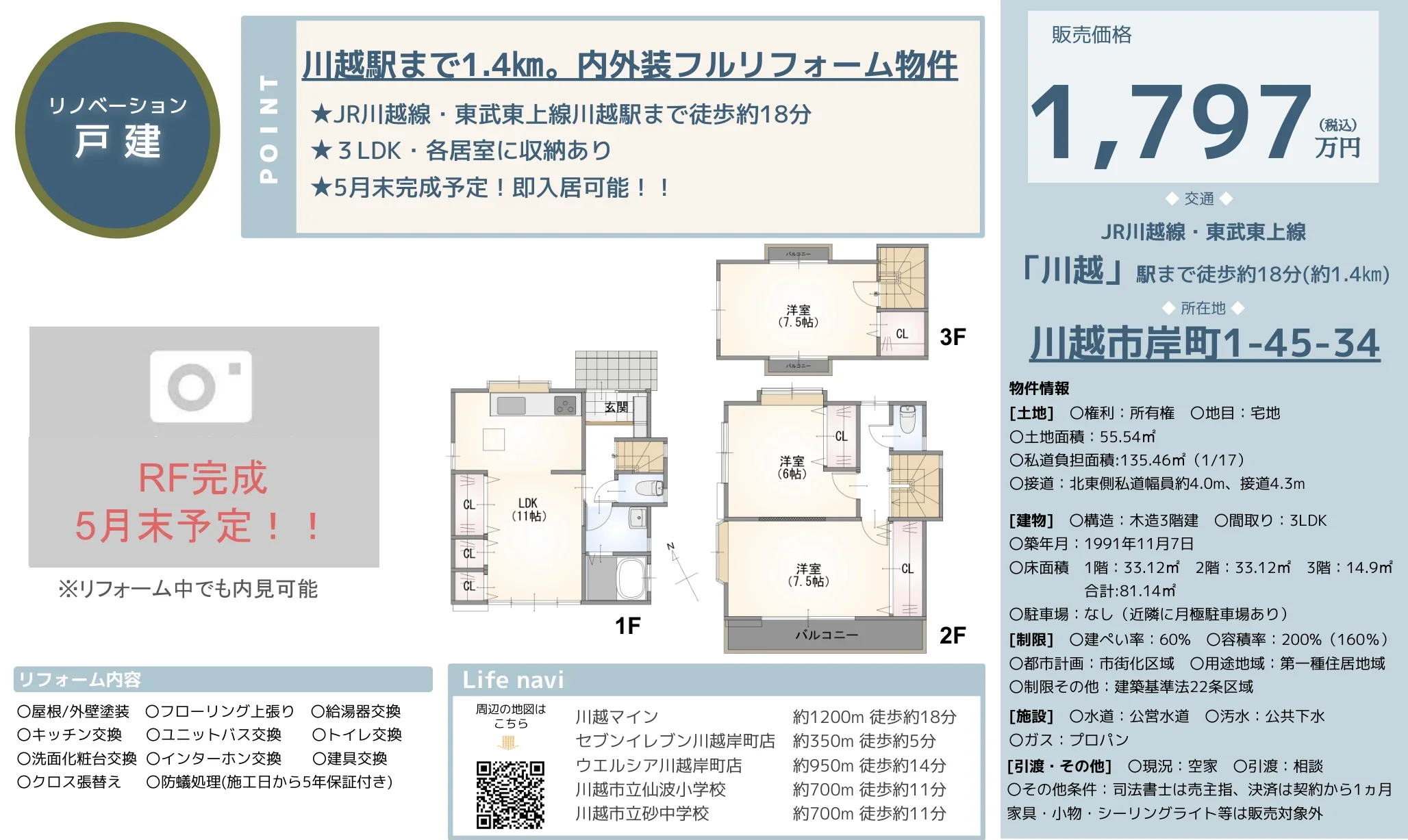 Well-Kept 3-Bedroom House in Shimoshingashi 0