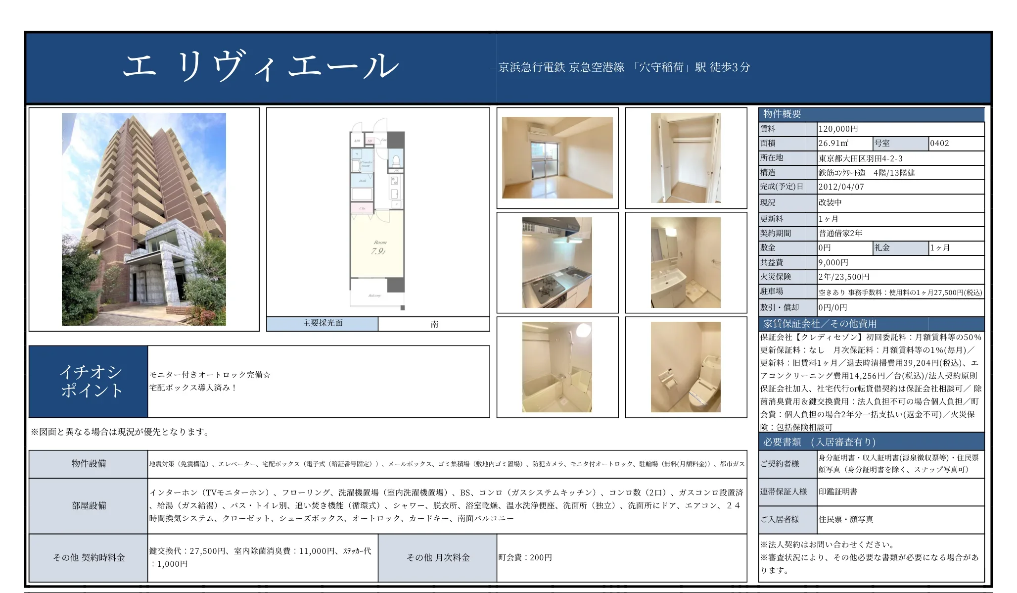 エリヴィエール 402号 0