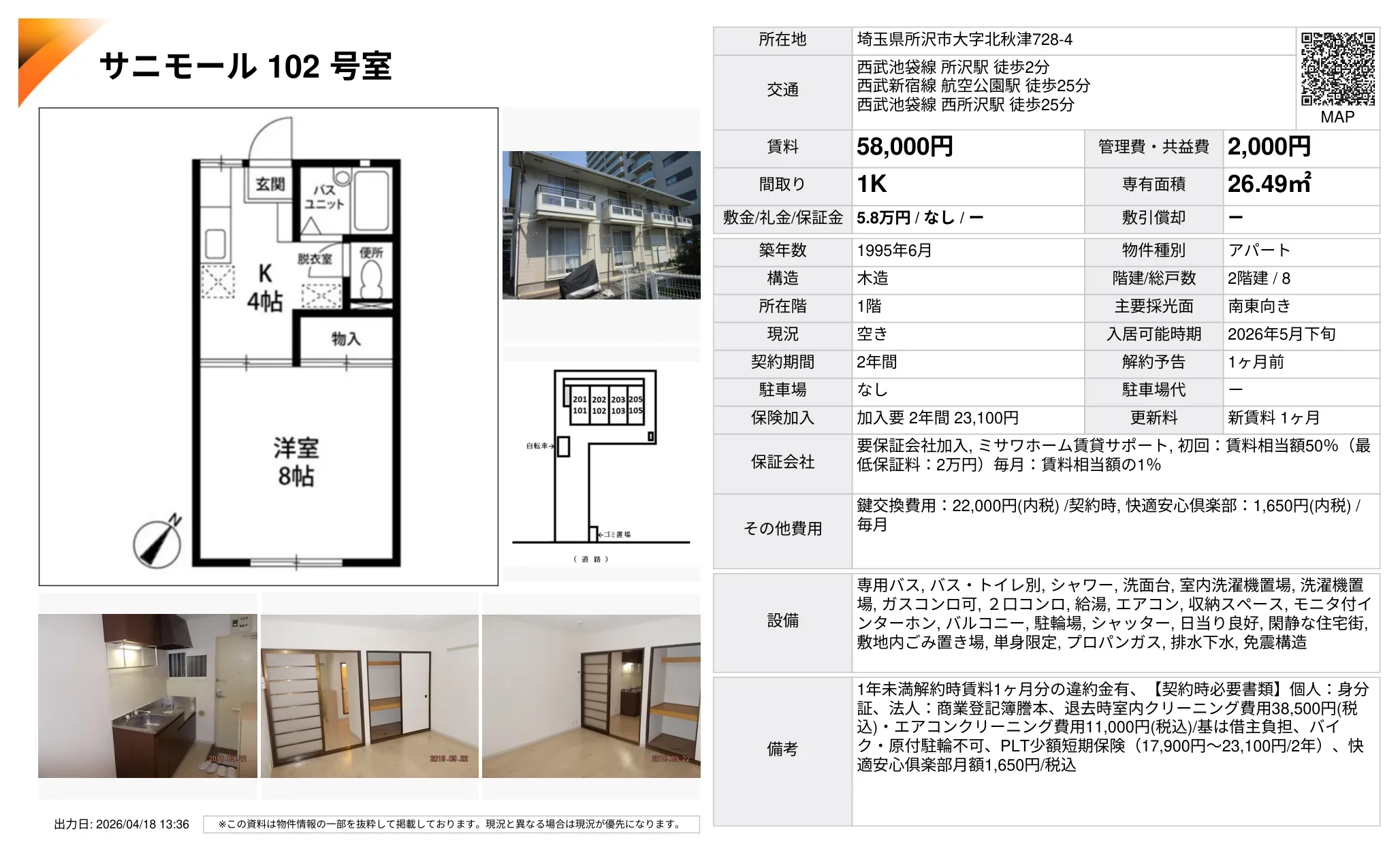 サニモール 102号室 102号 0