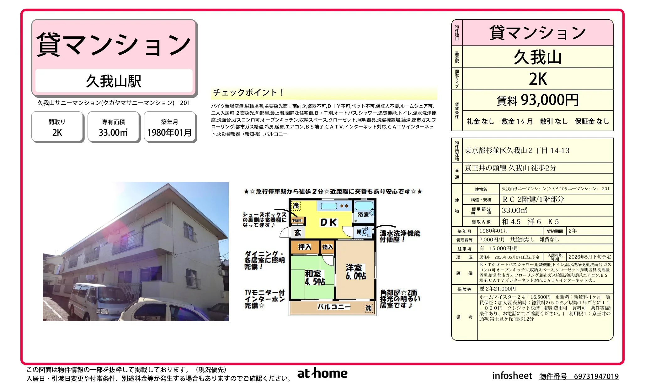 久我山サニーマンション 201号 0