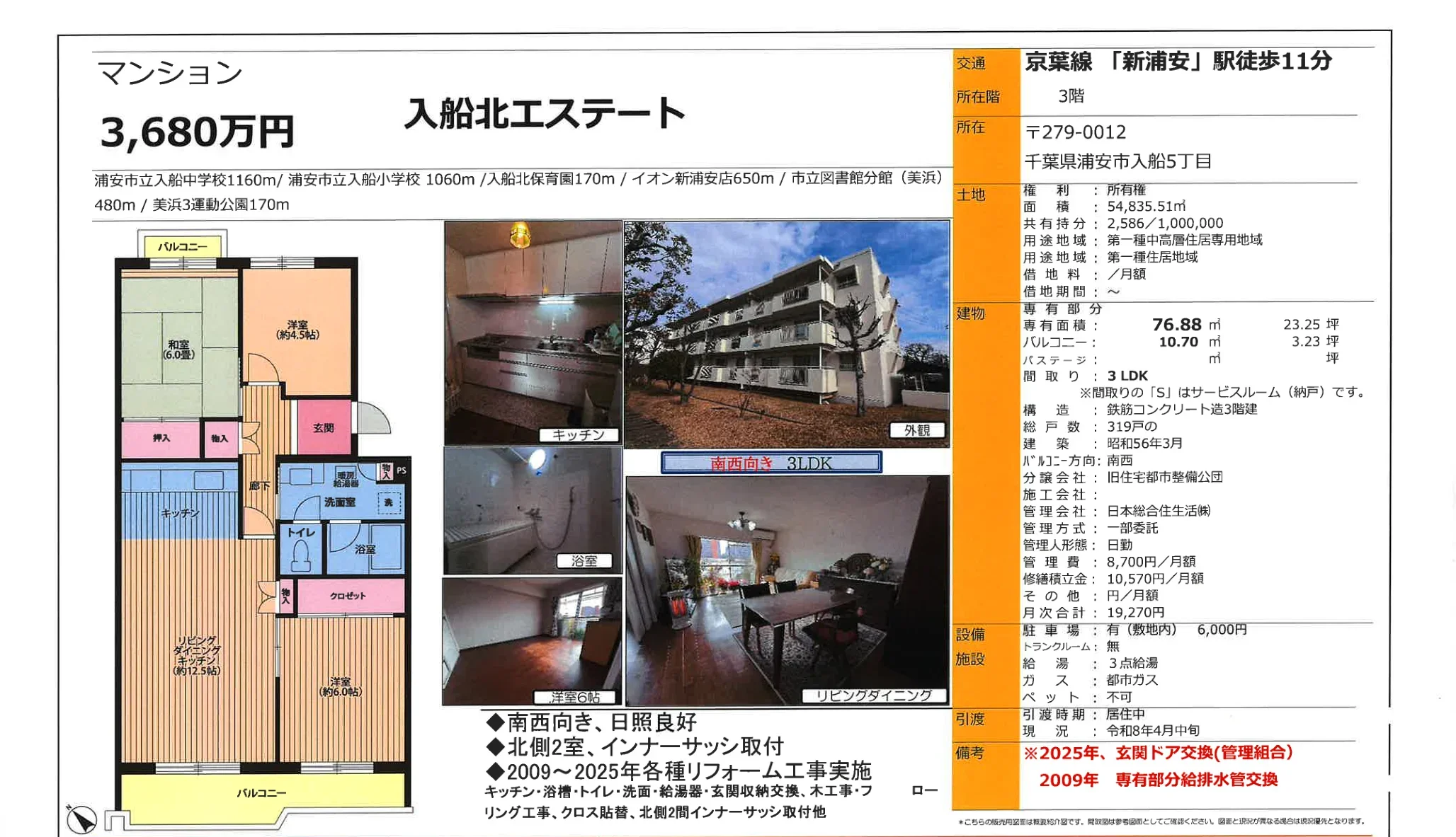 入船北エステート 3LDK 0