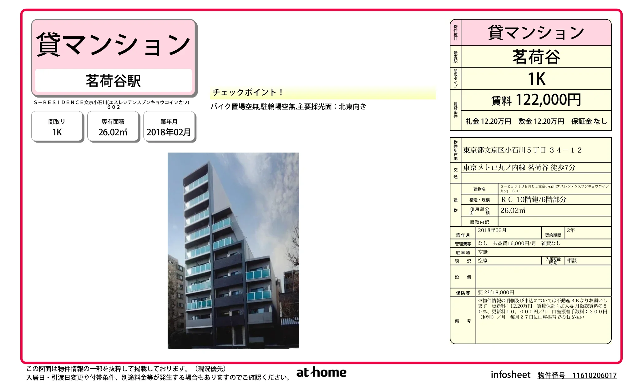 Ｓ－ＲＥＳＩＤＥＮＣＥ文京小石川 0