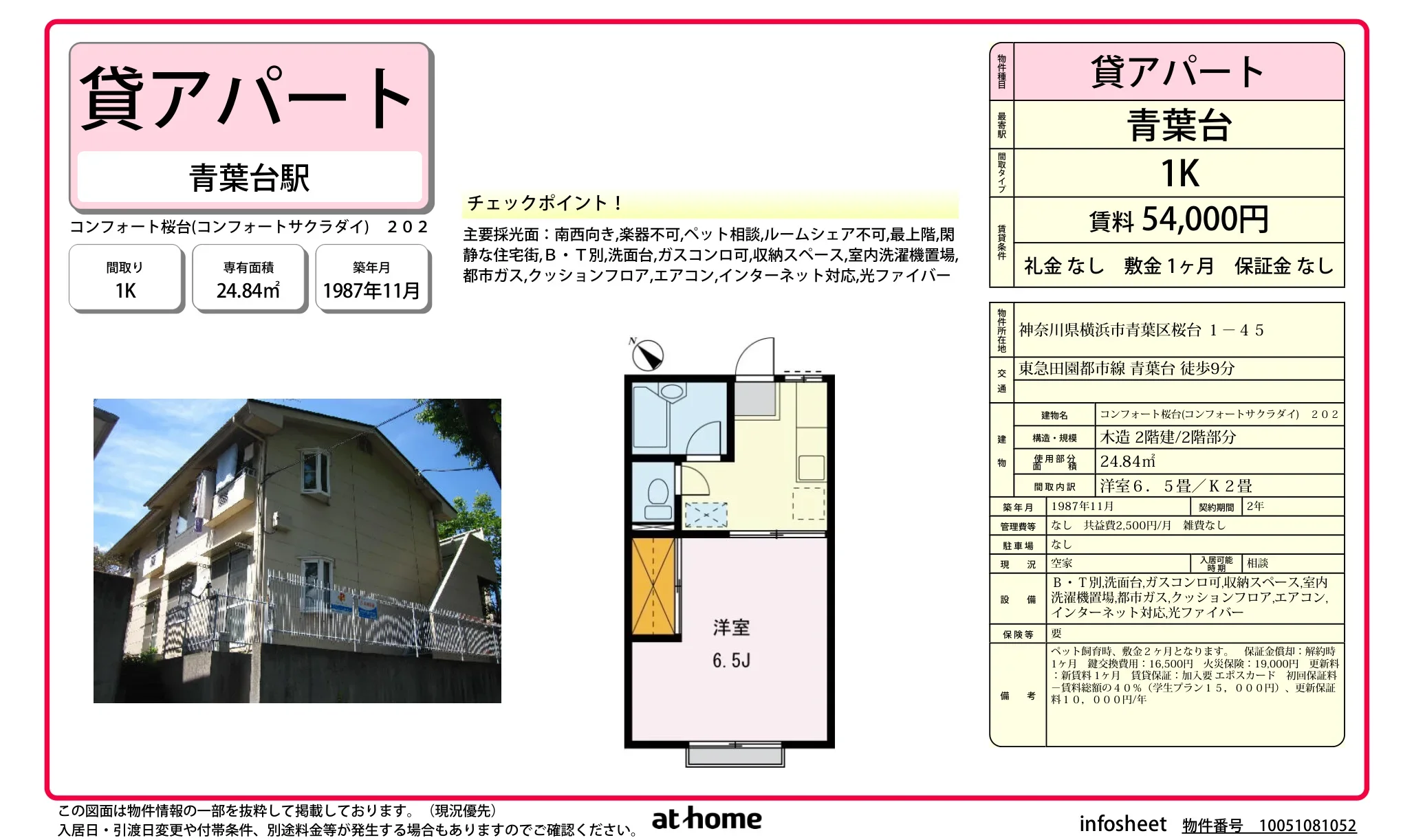 Charming Studio Condo in Sakuradai 0
