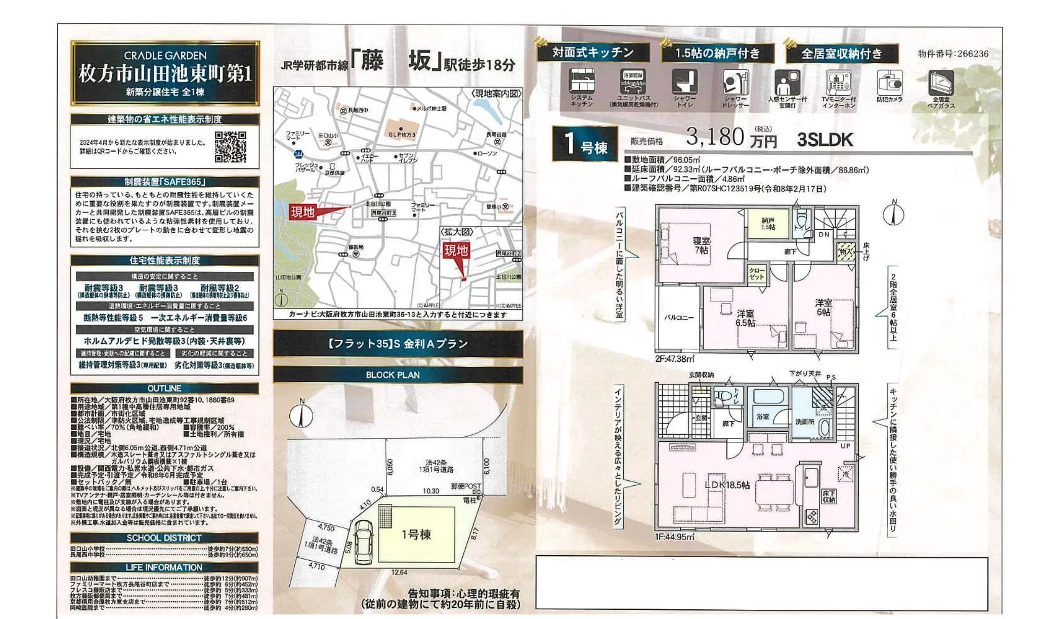 3-Bedroom House in Yamadaike higashimachi 0