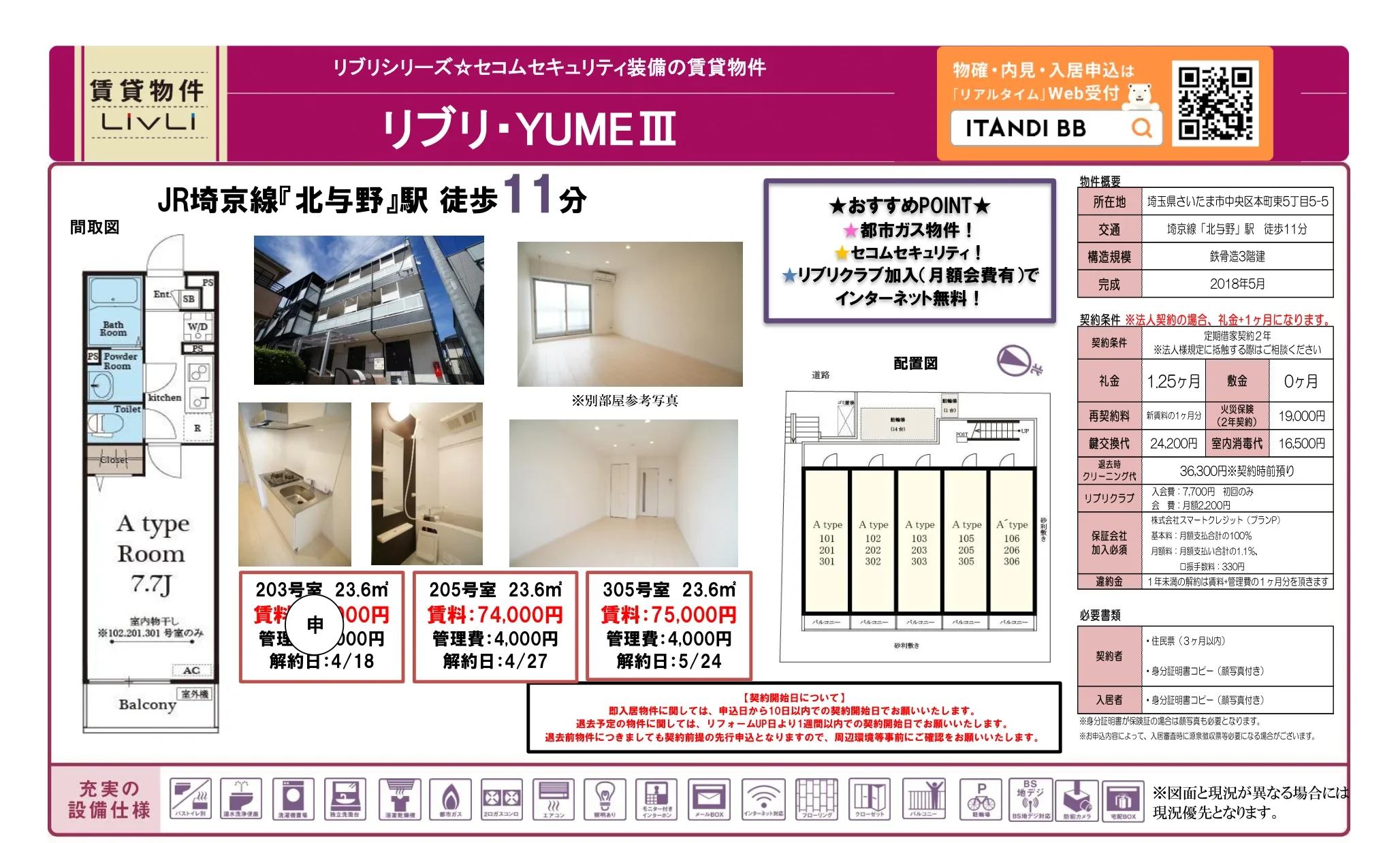 リブリ・YUMEⅢ 305号 0