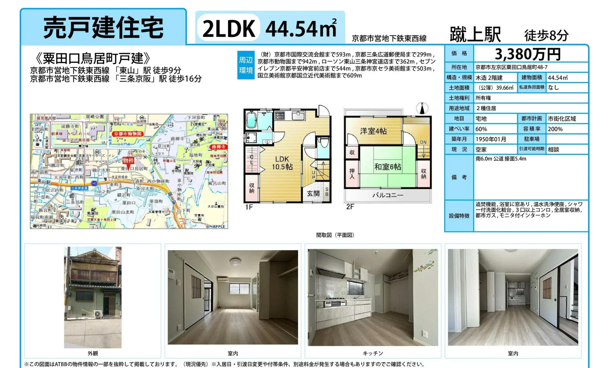 粟田口鳥居町戸建 0