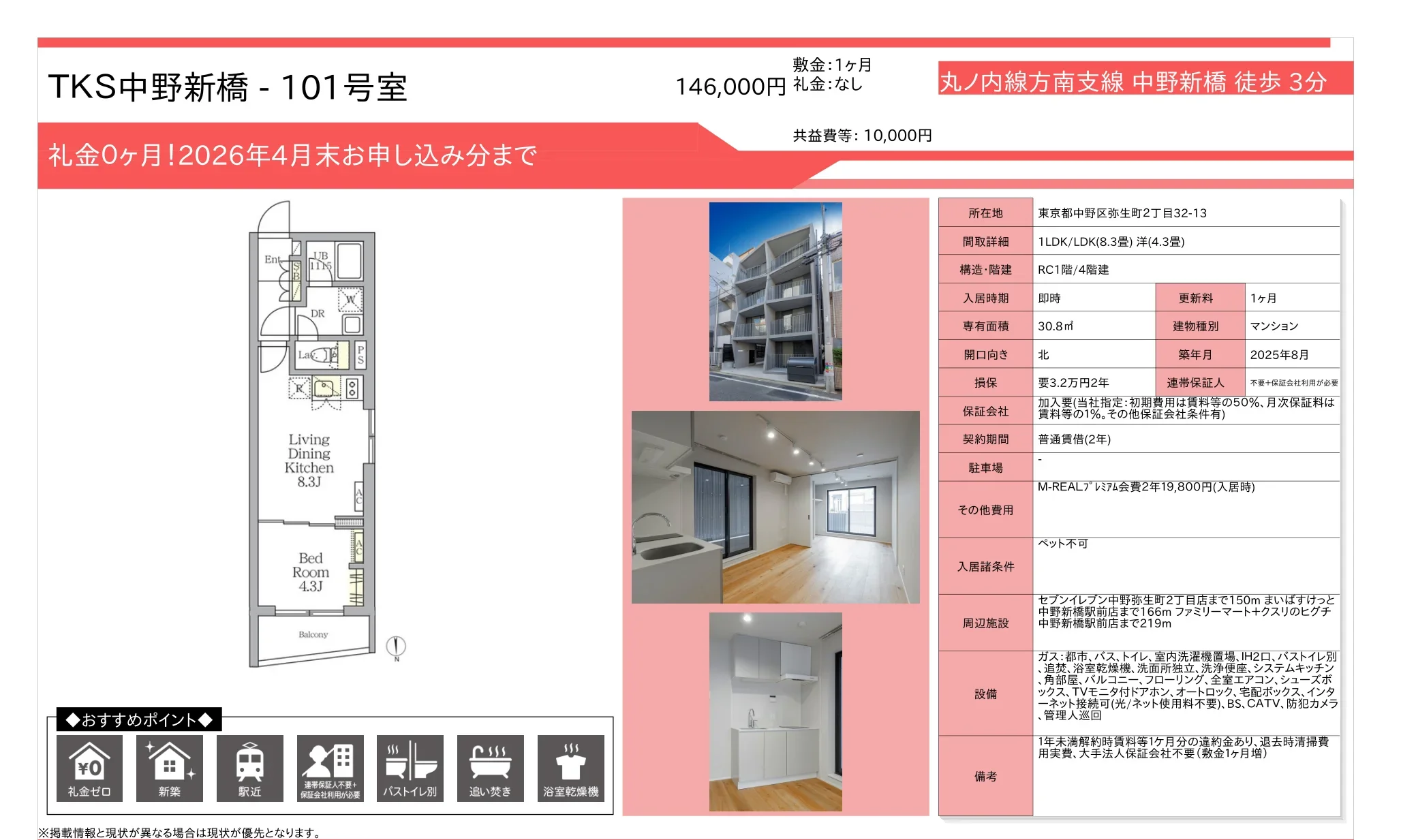 TKS中野新橋 101号 0