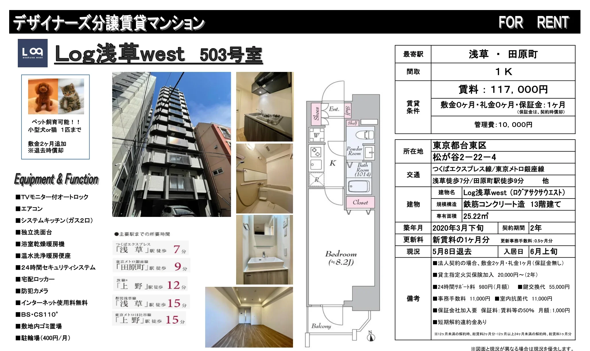 ログアサクサウエスト 503号 0