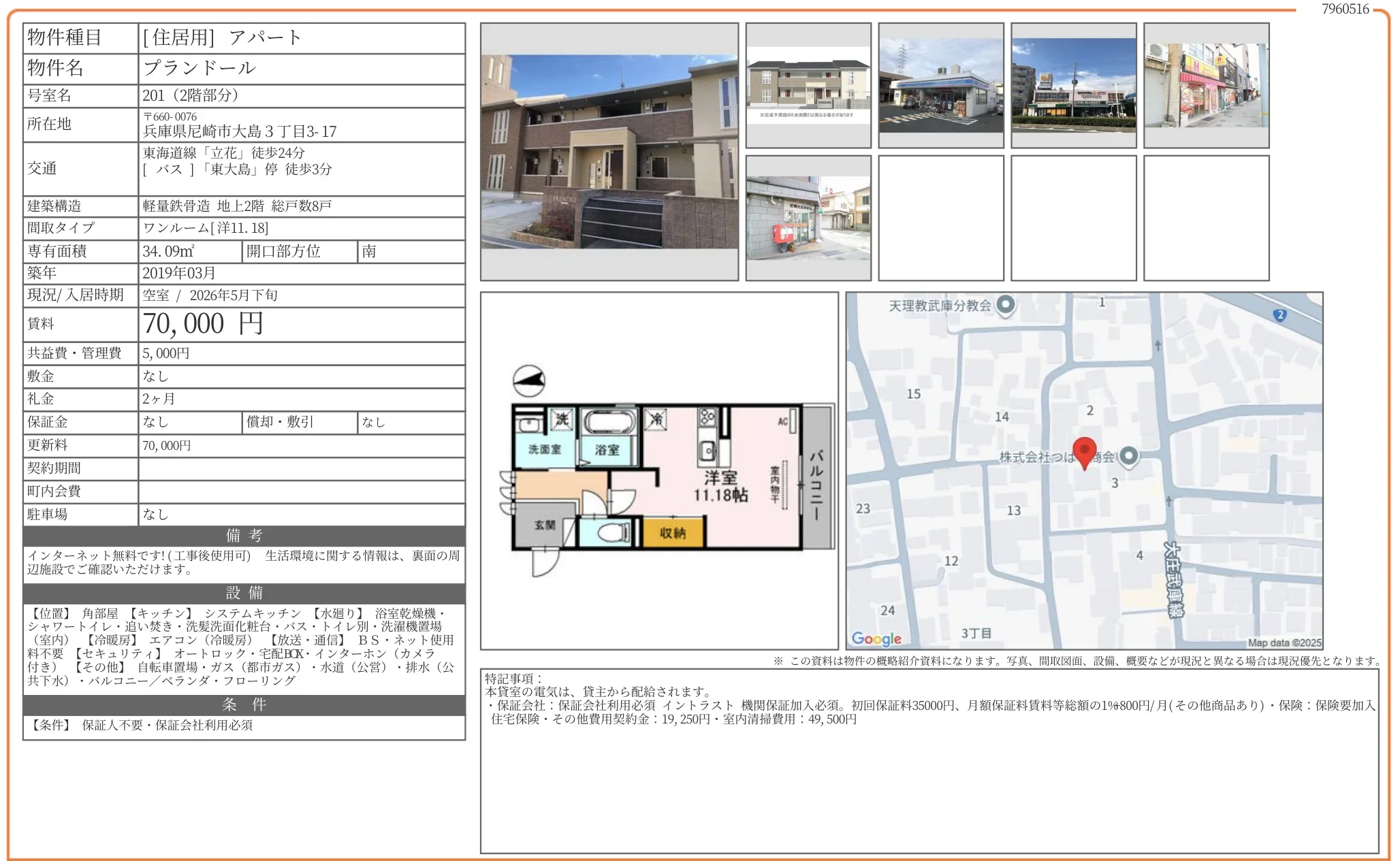 プランドール 201号 0