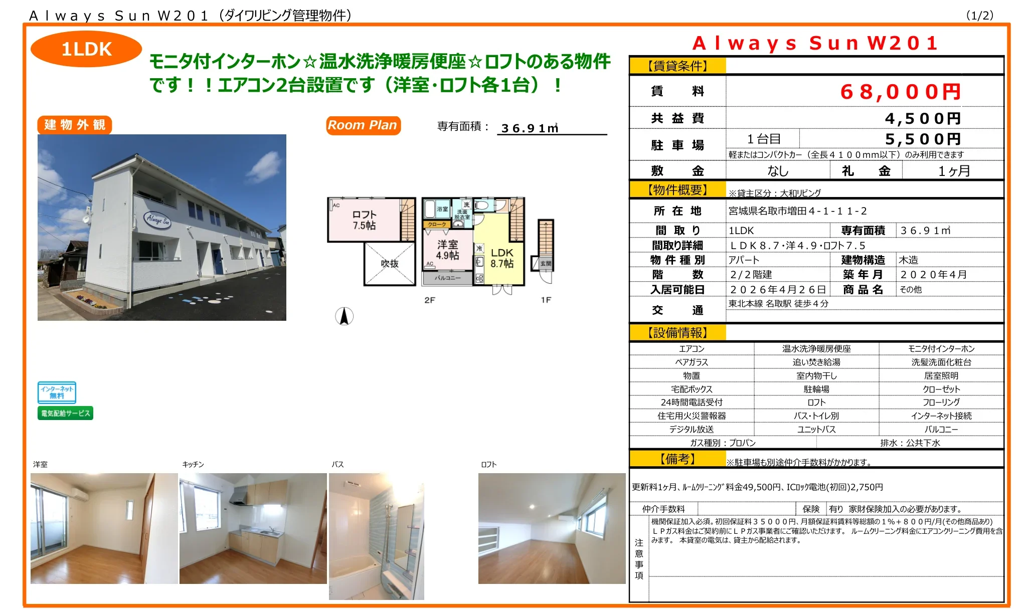 アルウェイズサン W201 0