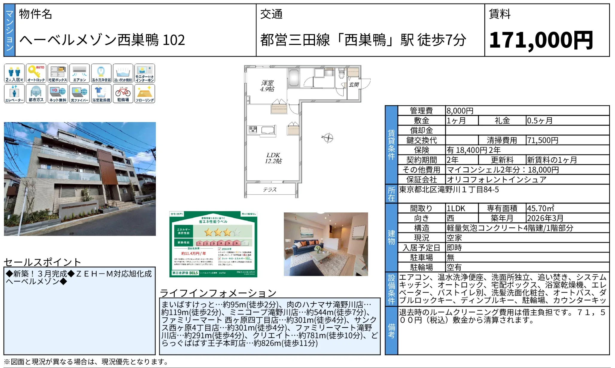ヘーベルメゾン西巣鴨 102号 0