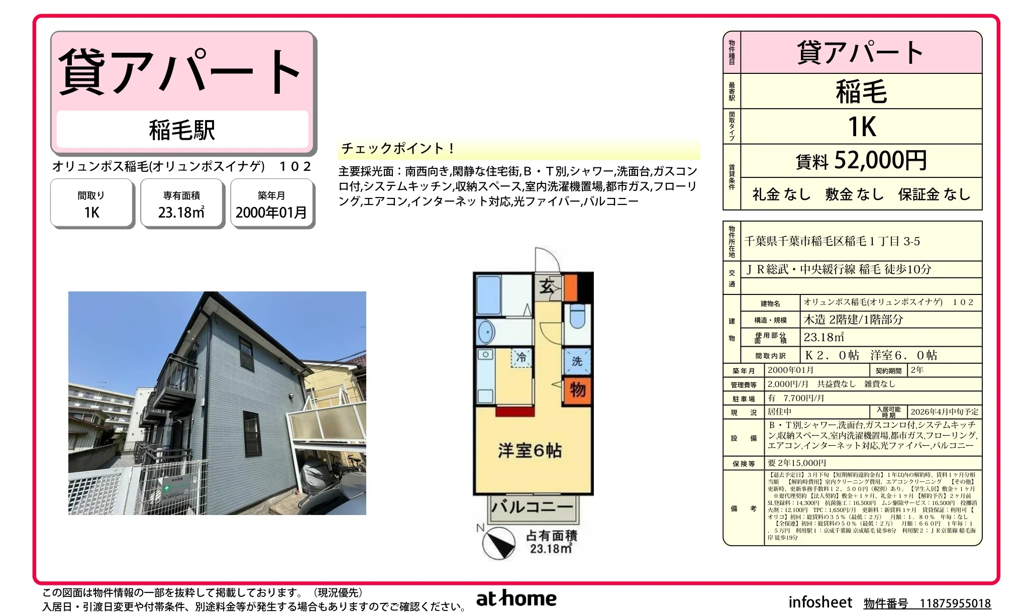 オリュンポス稲毛 102 0