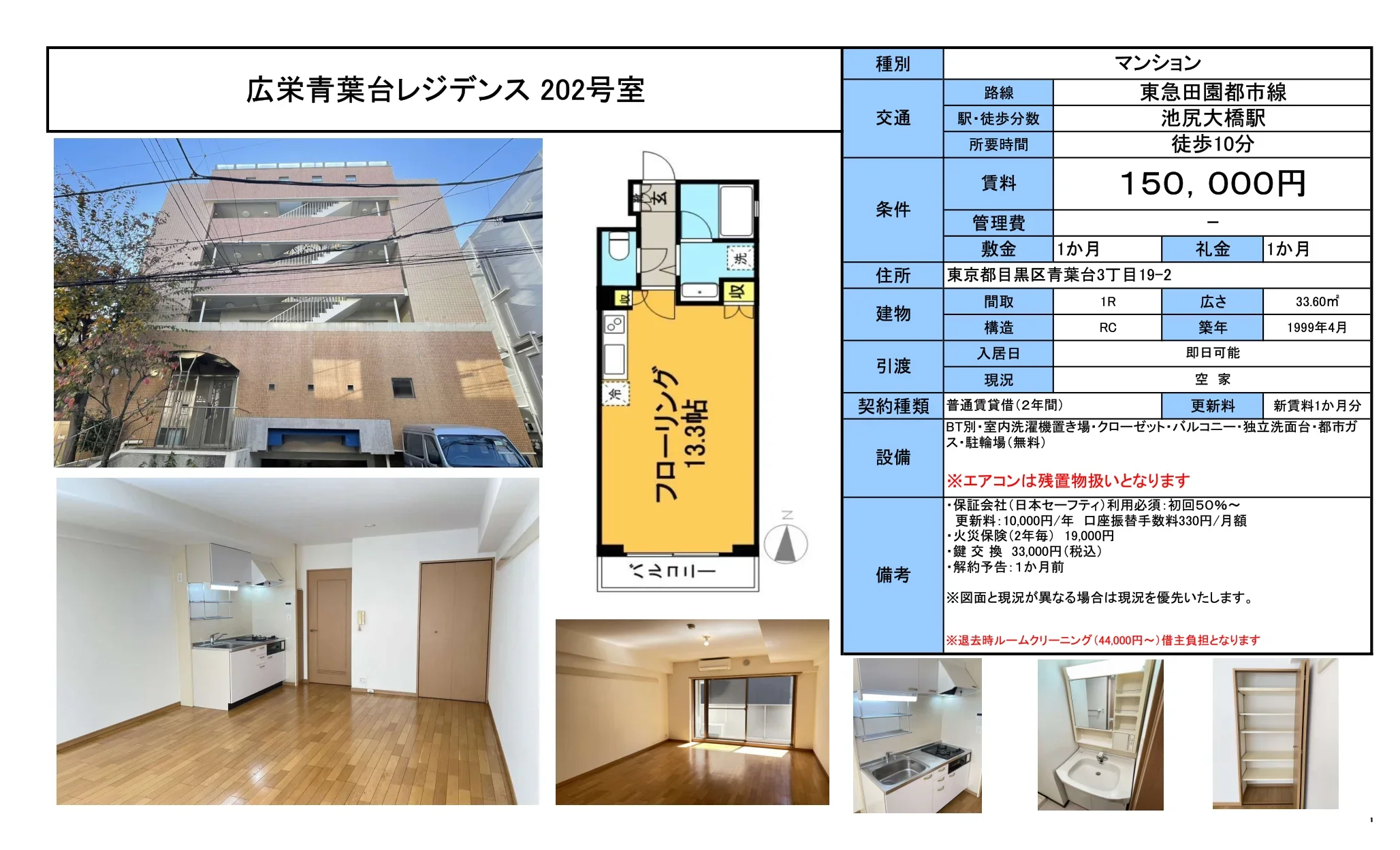 広栄青葉台レジデンス 202号室 202号 0