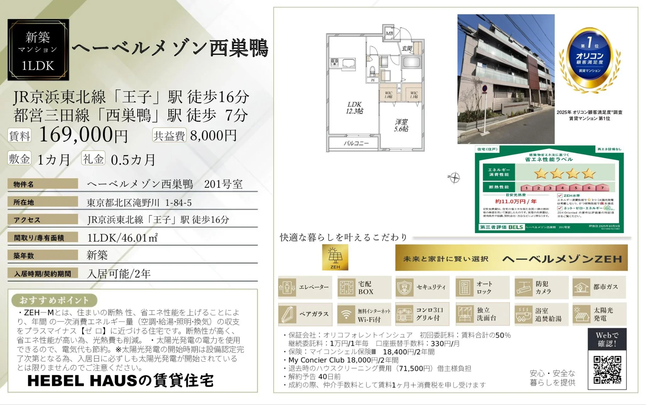 ヘーベルメゾン西巣鴨 201号 0