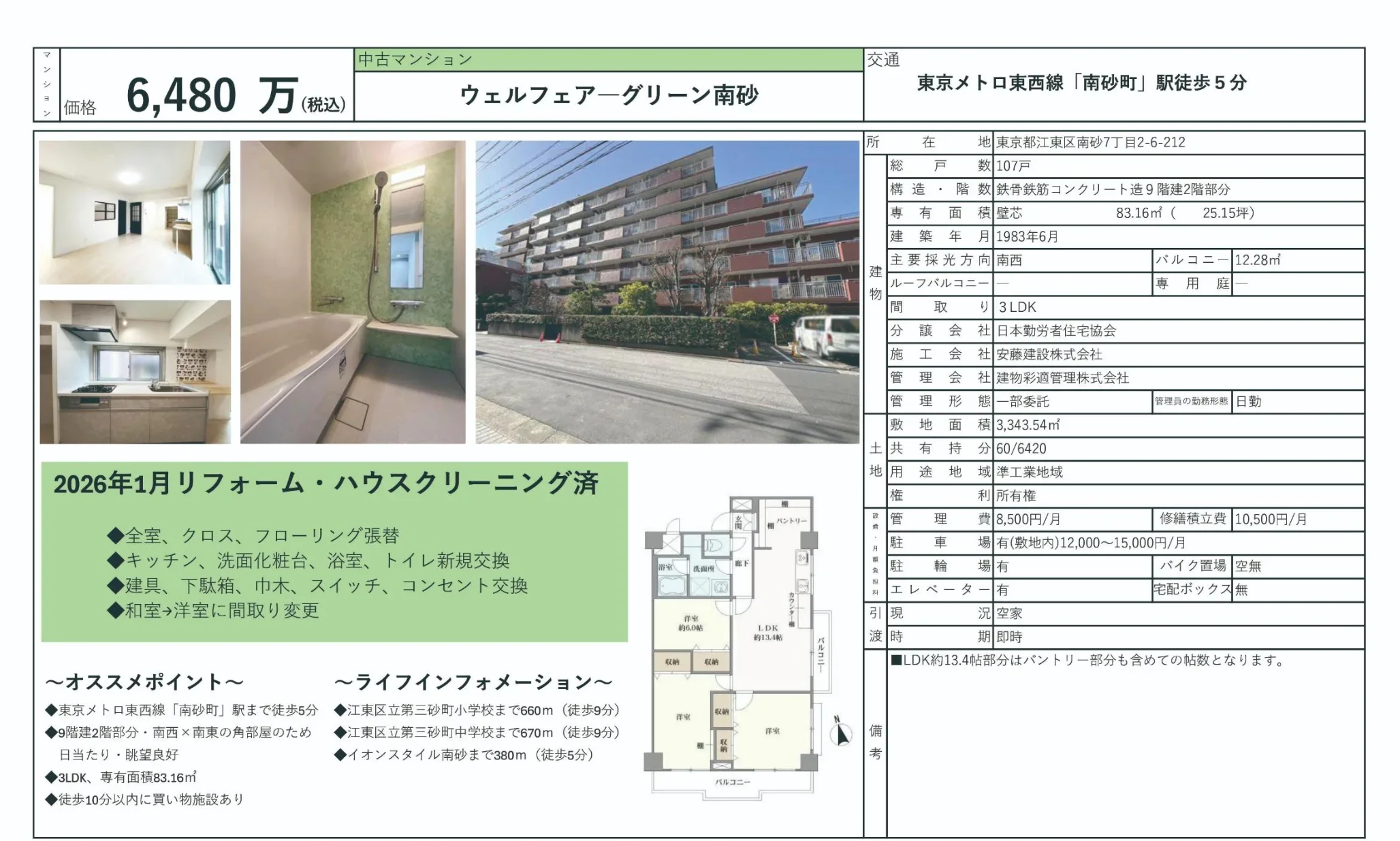 ウェルフェアーグリーン南砂 0