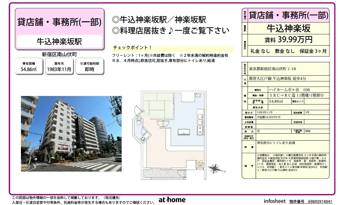 ハイホーム市ヶ谷 106 0