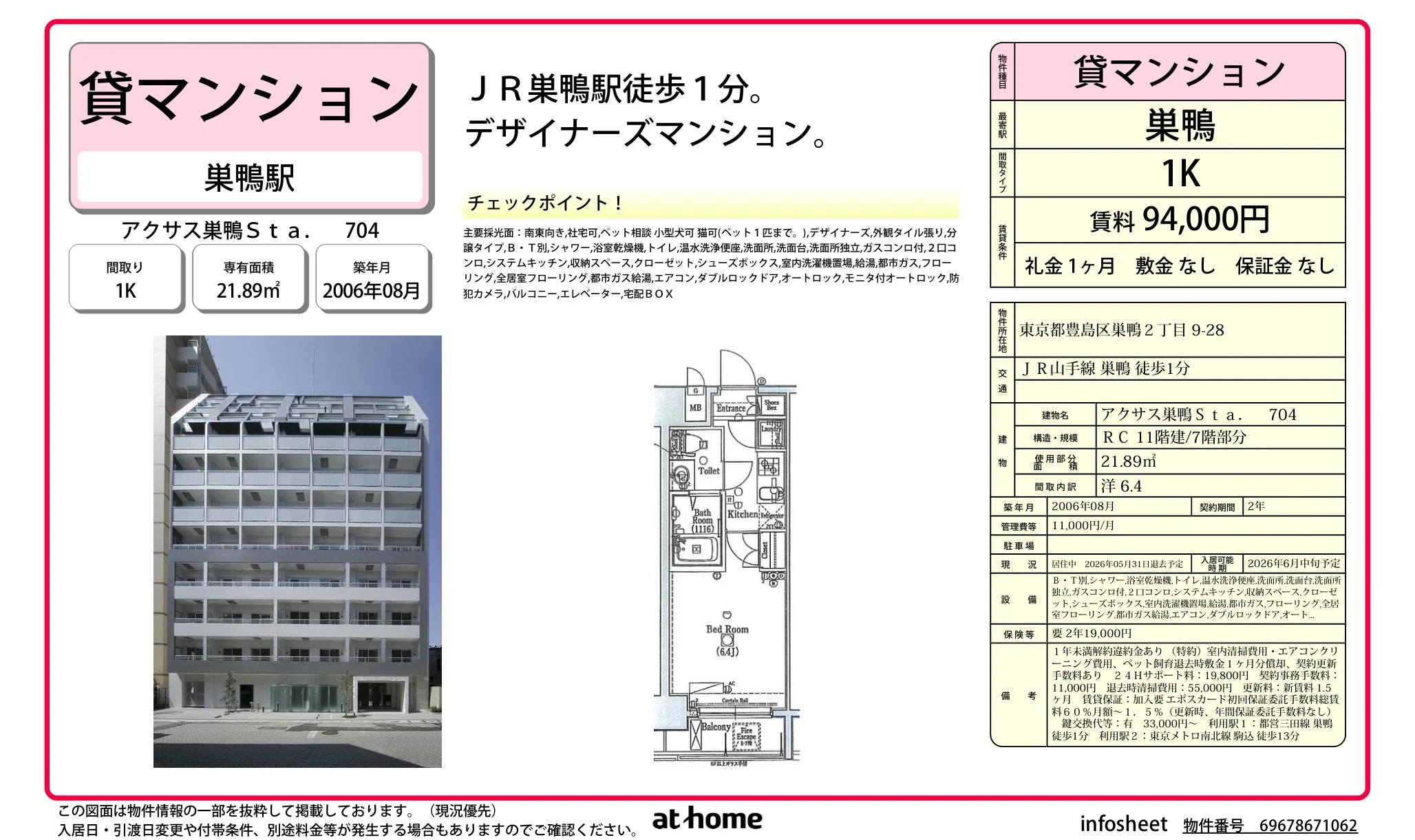 アクサス巣鴨Sta. 704 0