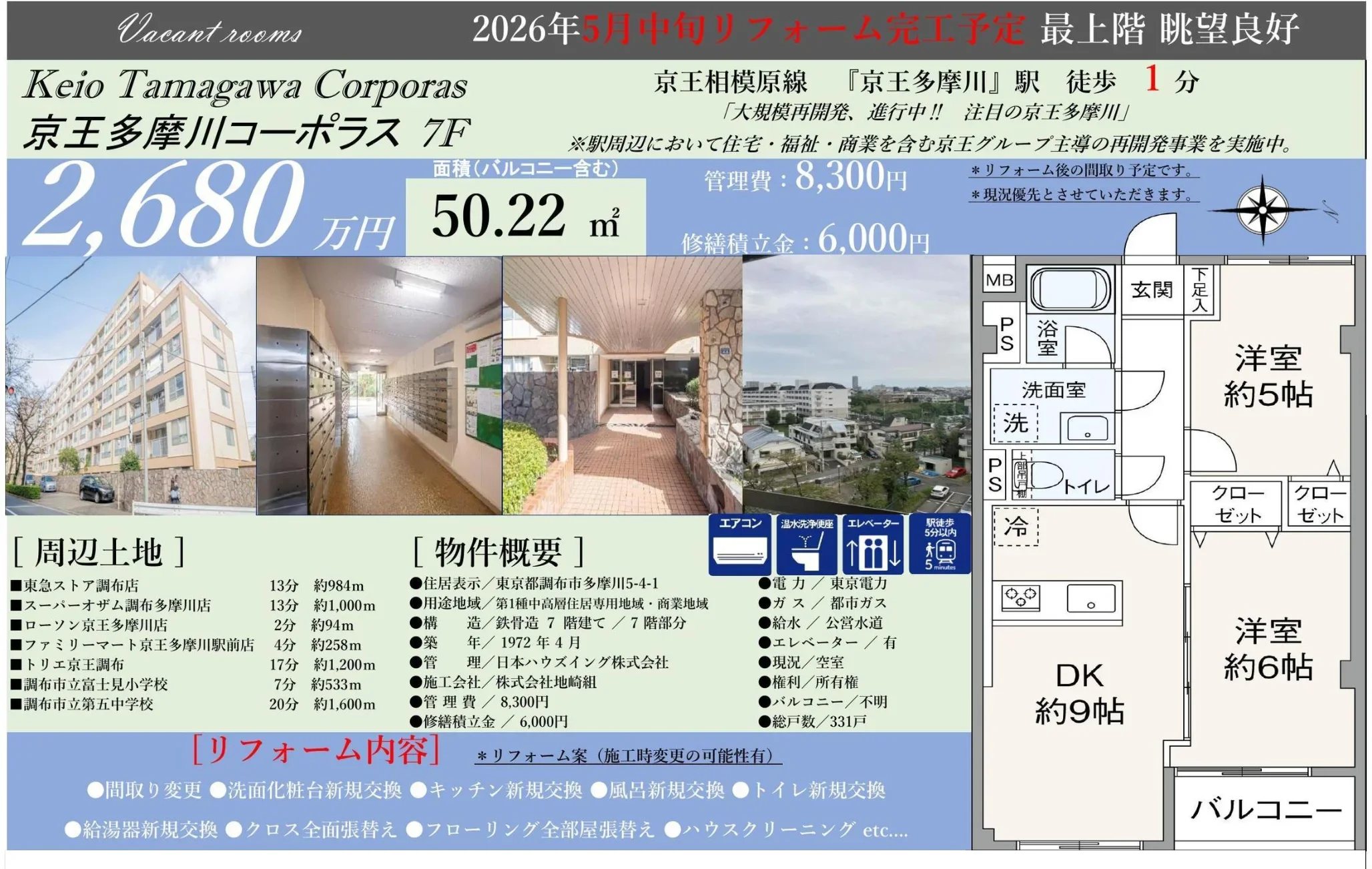 京王多摩川コーポラス 0