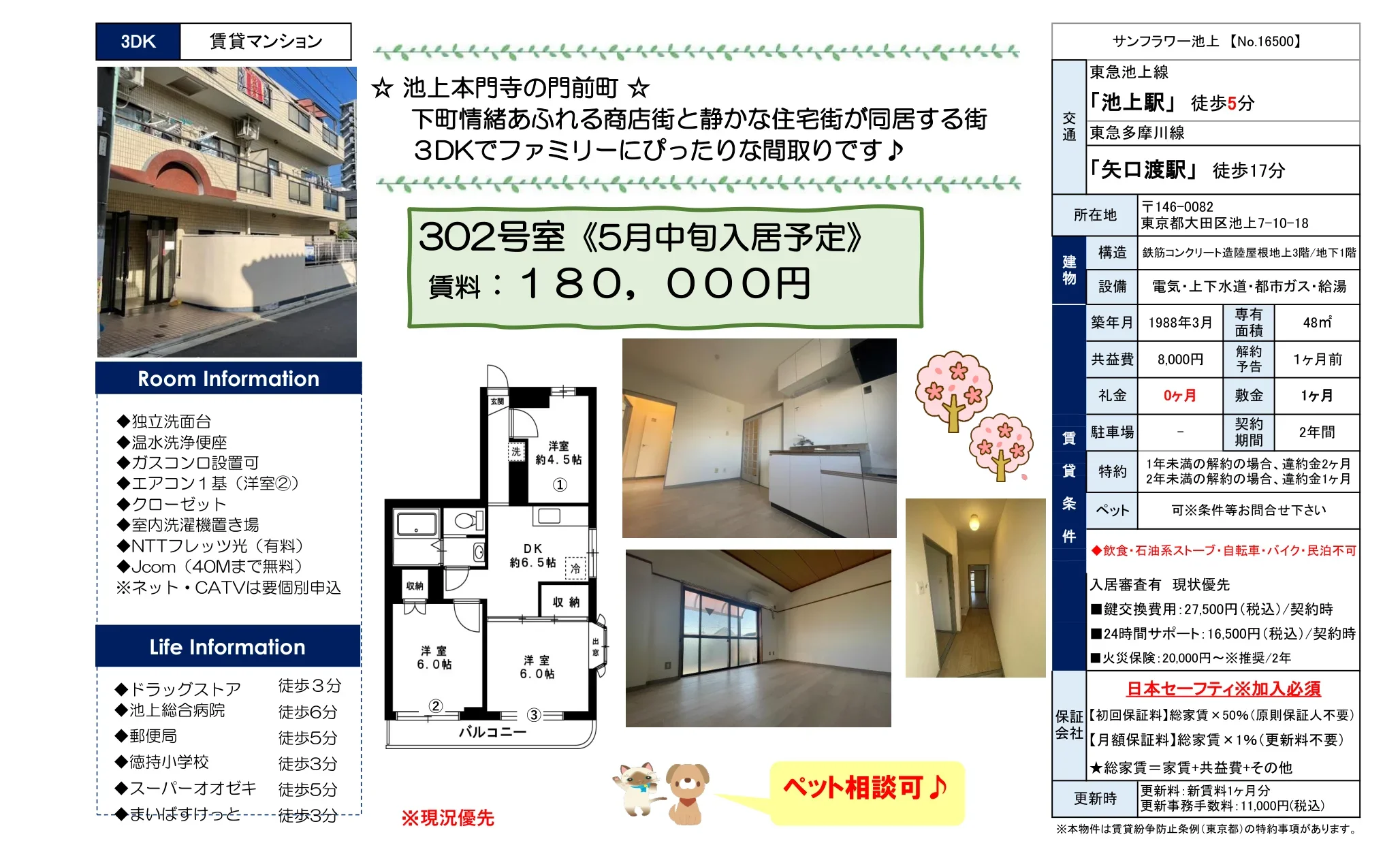 サンフラワー池上 302号 0