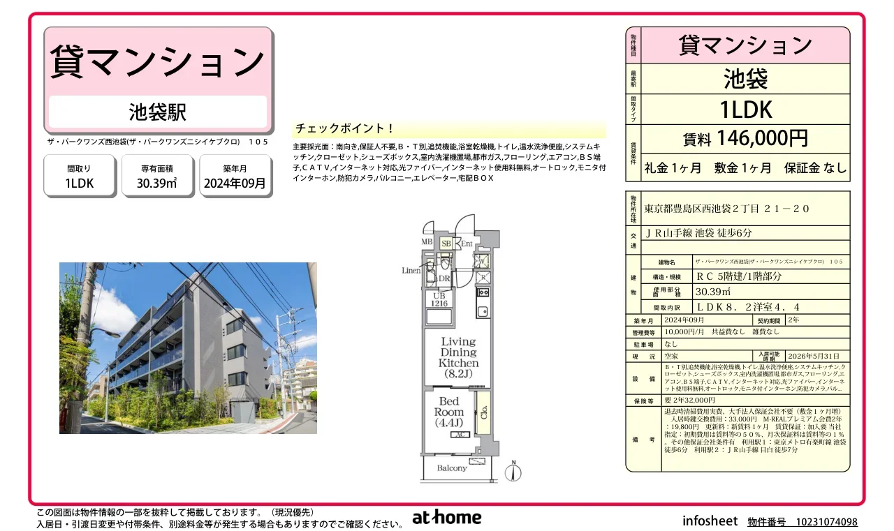 ザ・パークワンズ西池袋 0