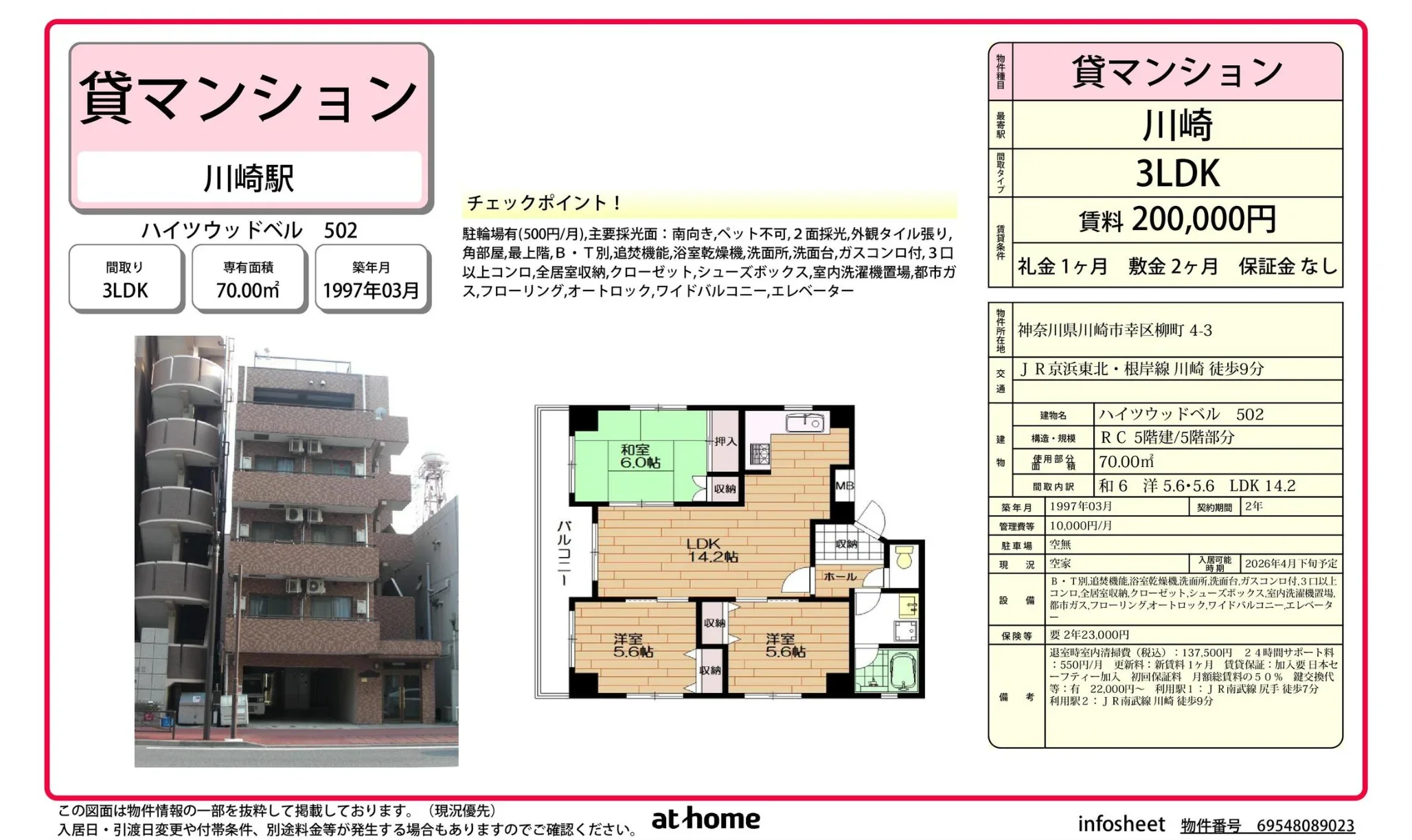 ハイツウッドベル 502 502号 0