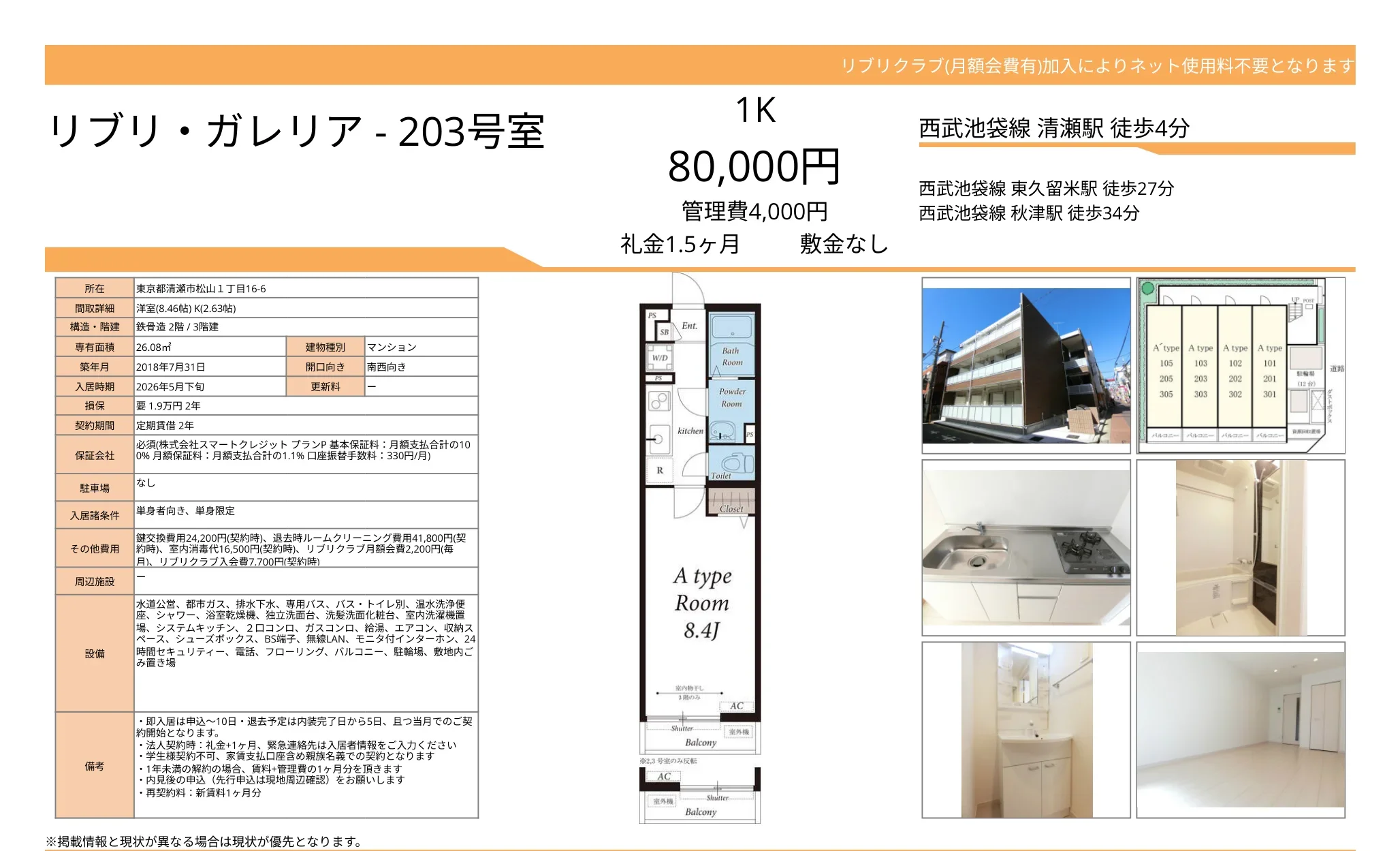 リブリ・ガレリア 203号 0
