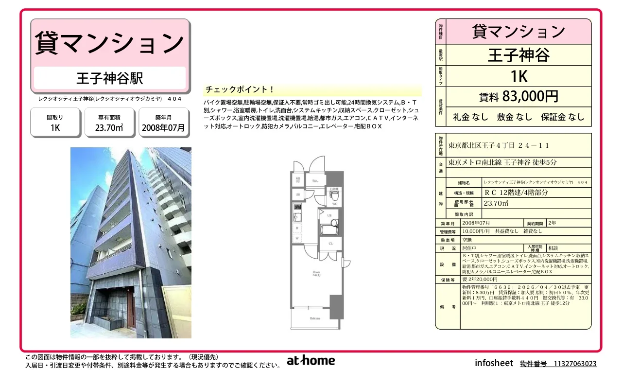 レクシオシティ王子神谷 0