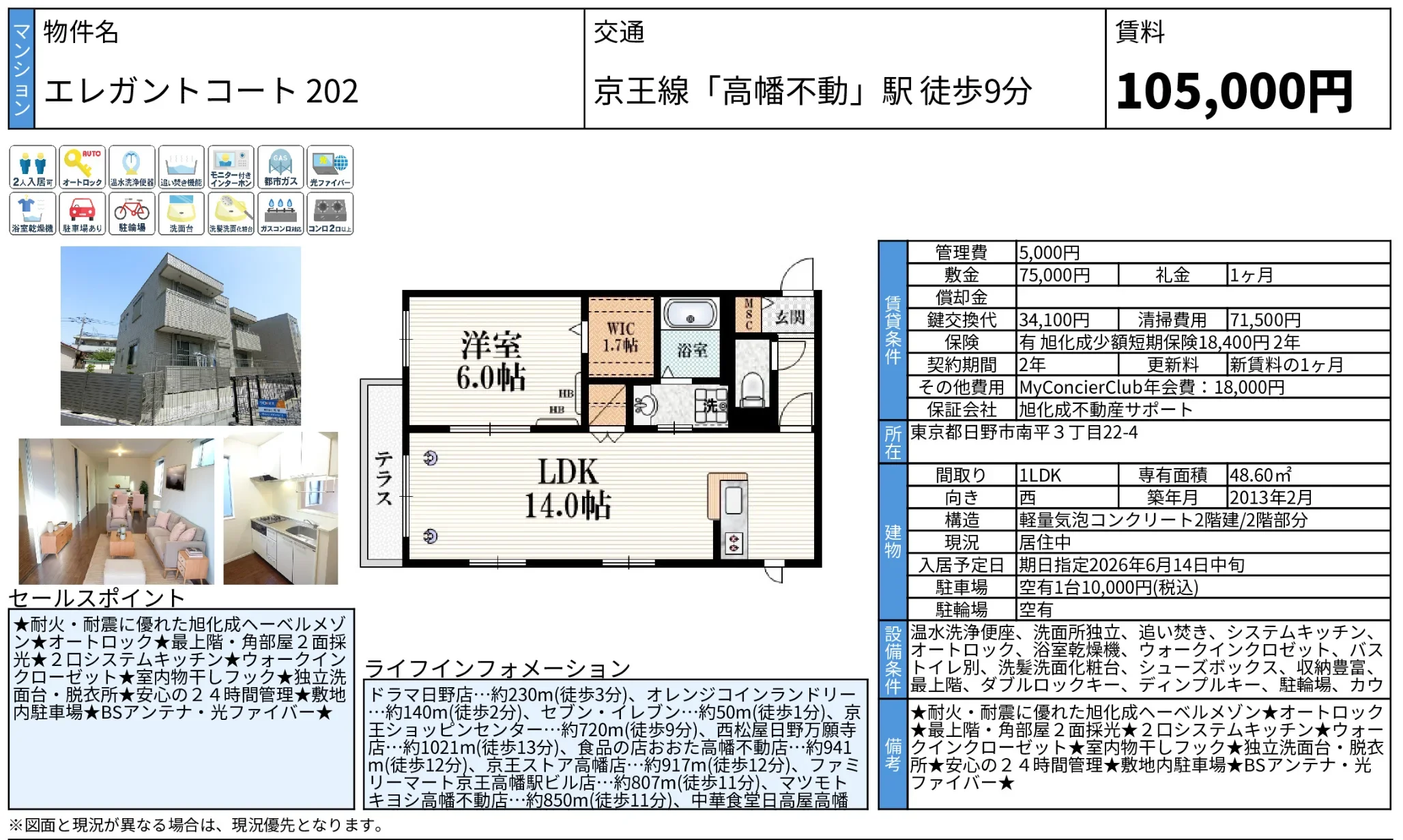 エレガントコート 202号 0