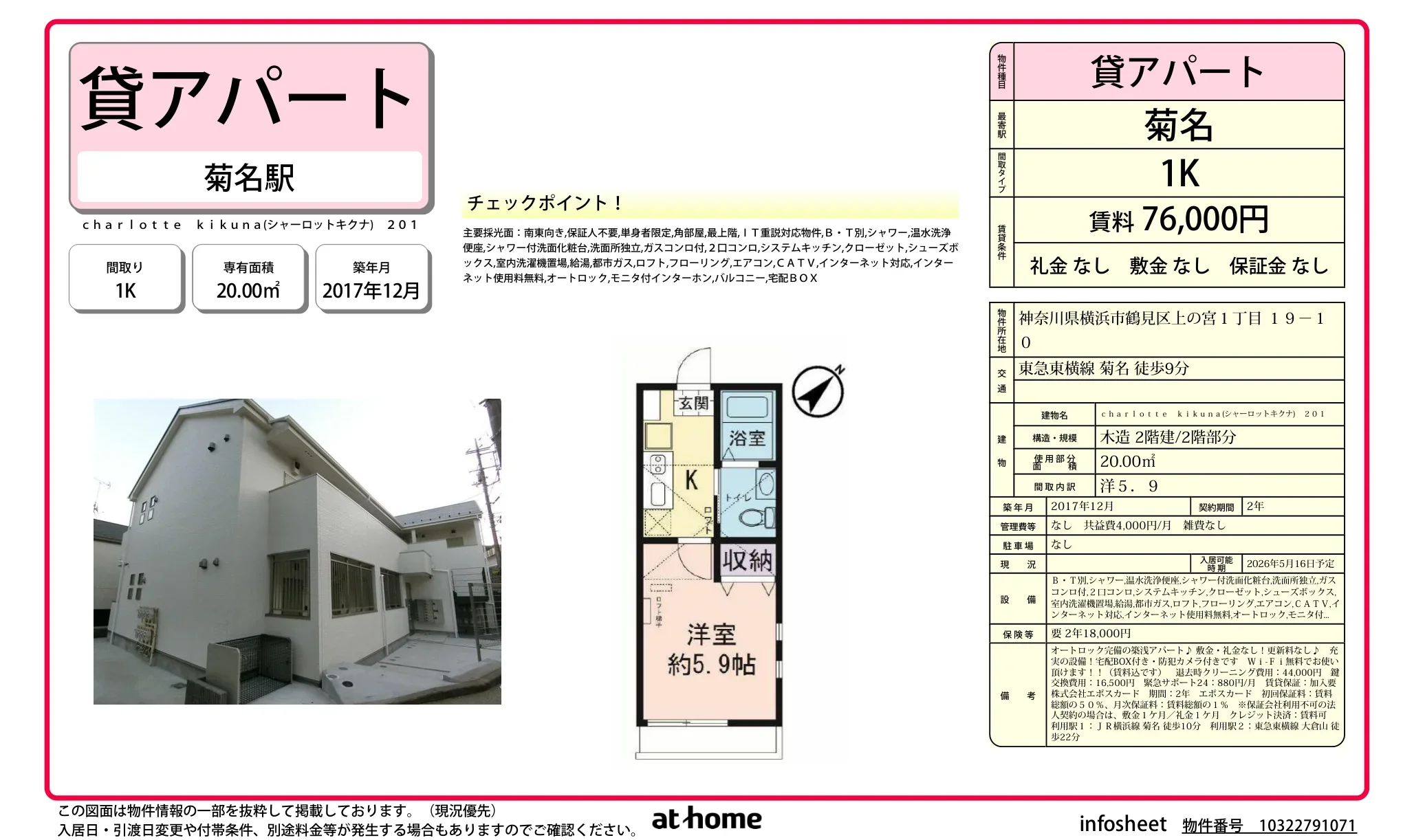 charlotte kikuna(シャーロットキクナ) 201 201号 0