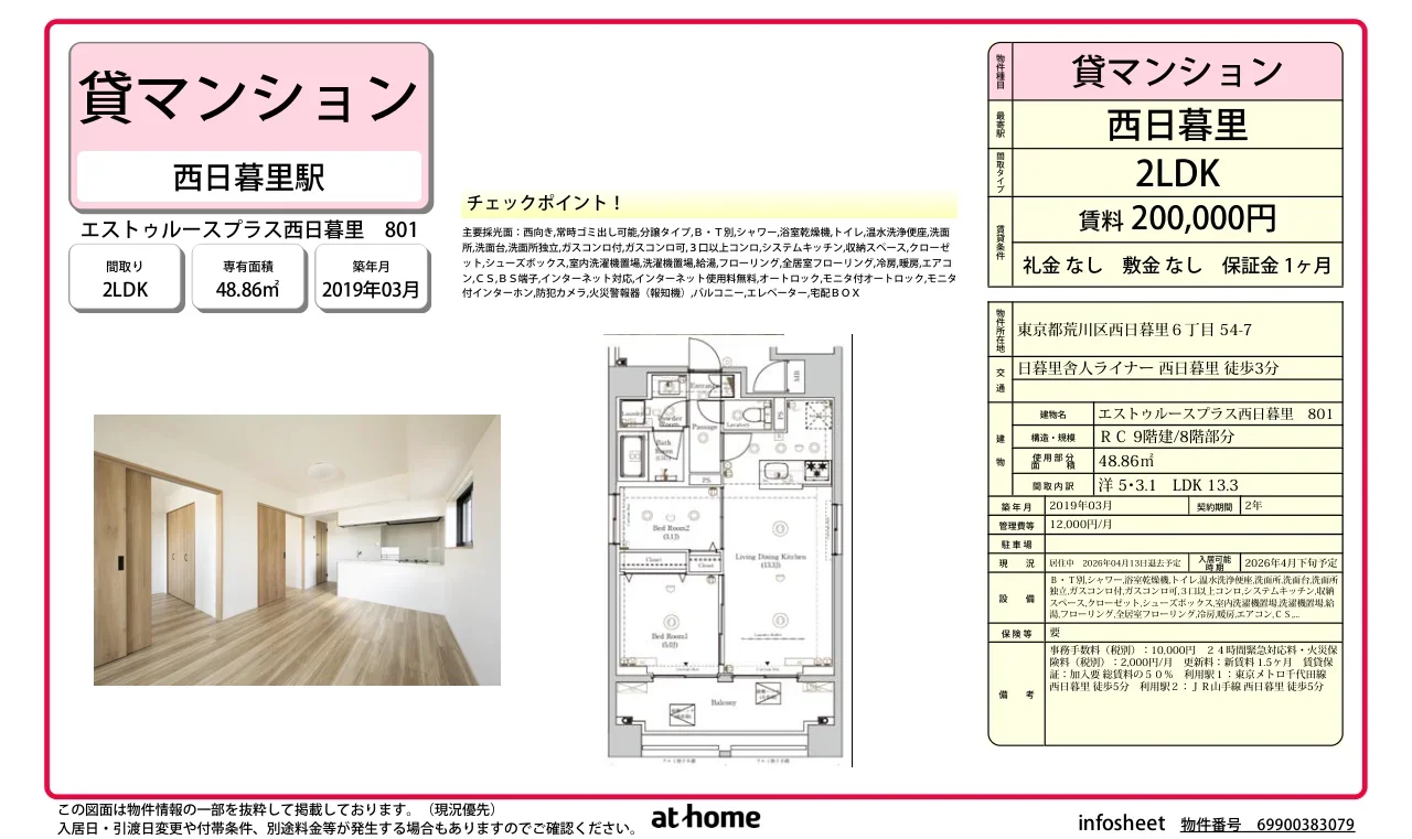 エストゥルースプラス西日暮里 0