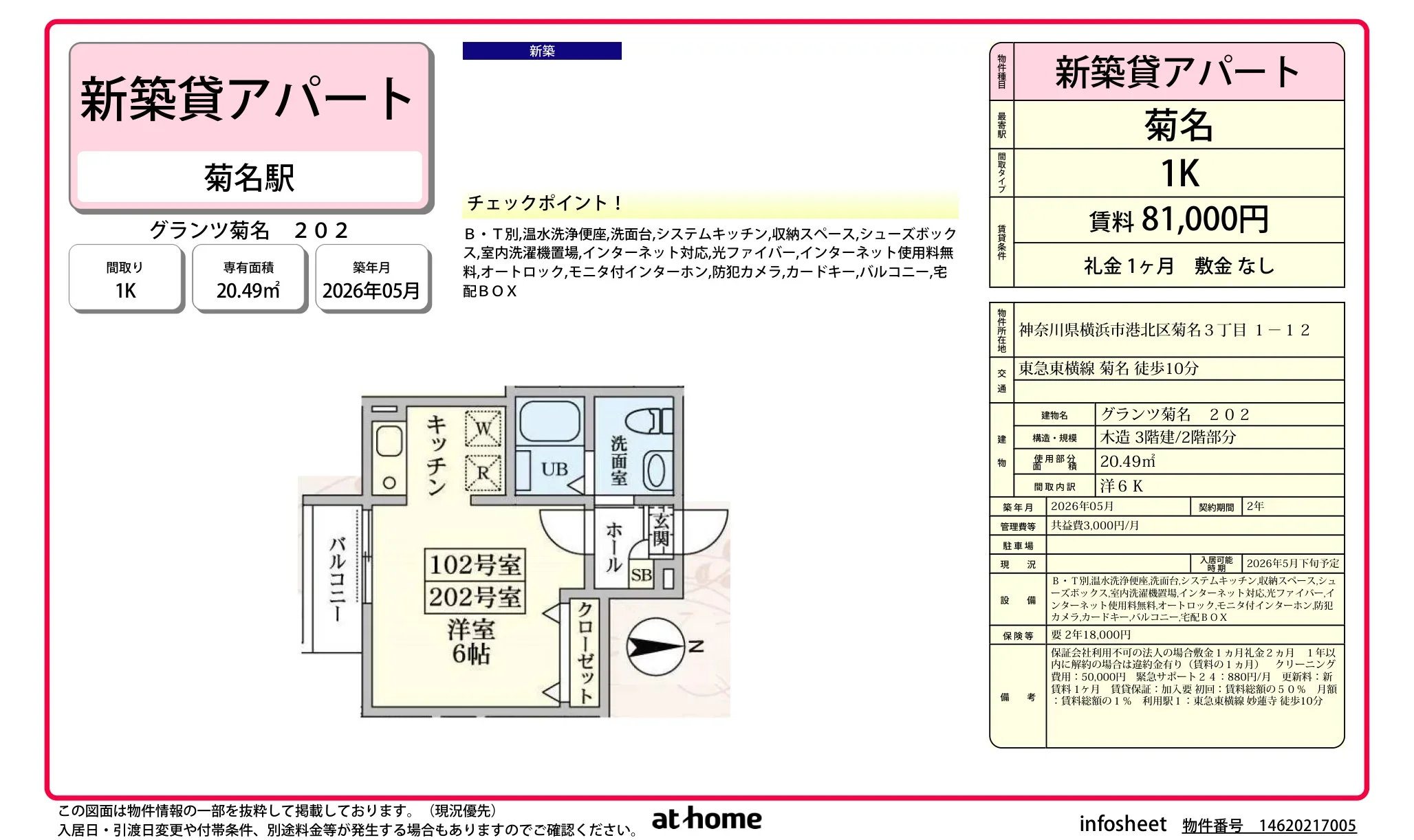 グランツ菊名 202 202号 0