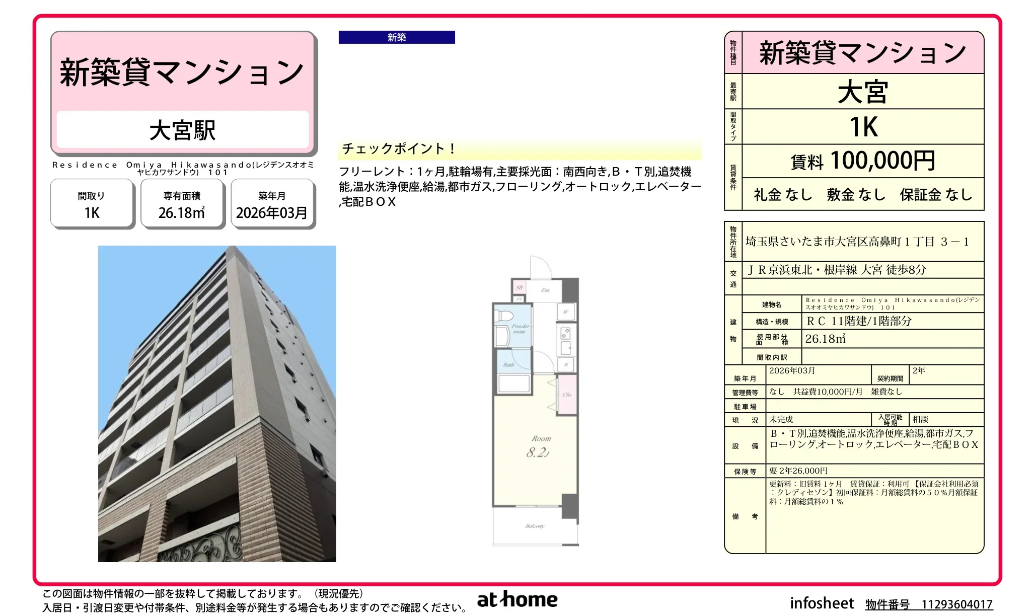 Ｒｅｓｉｄｅｎｃｅ　Ｏｍｉｙａ　Ｈｉｋａｗａｓａｎｄｏ 0