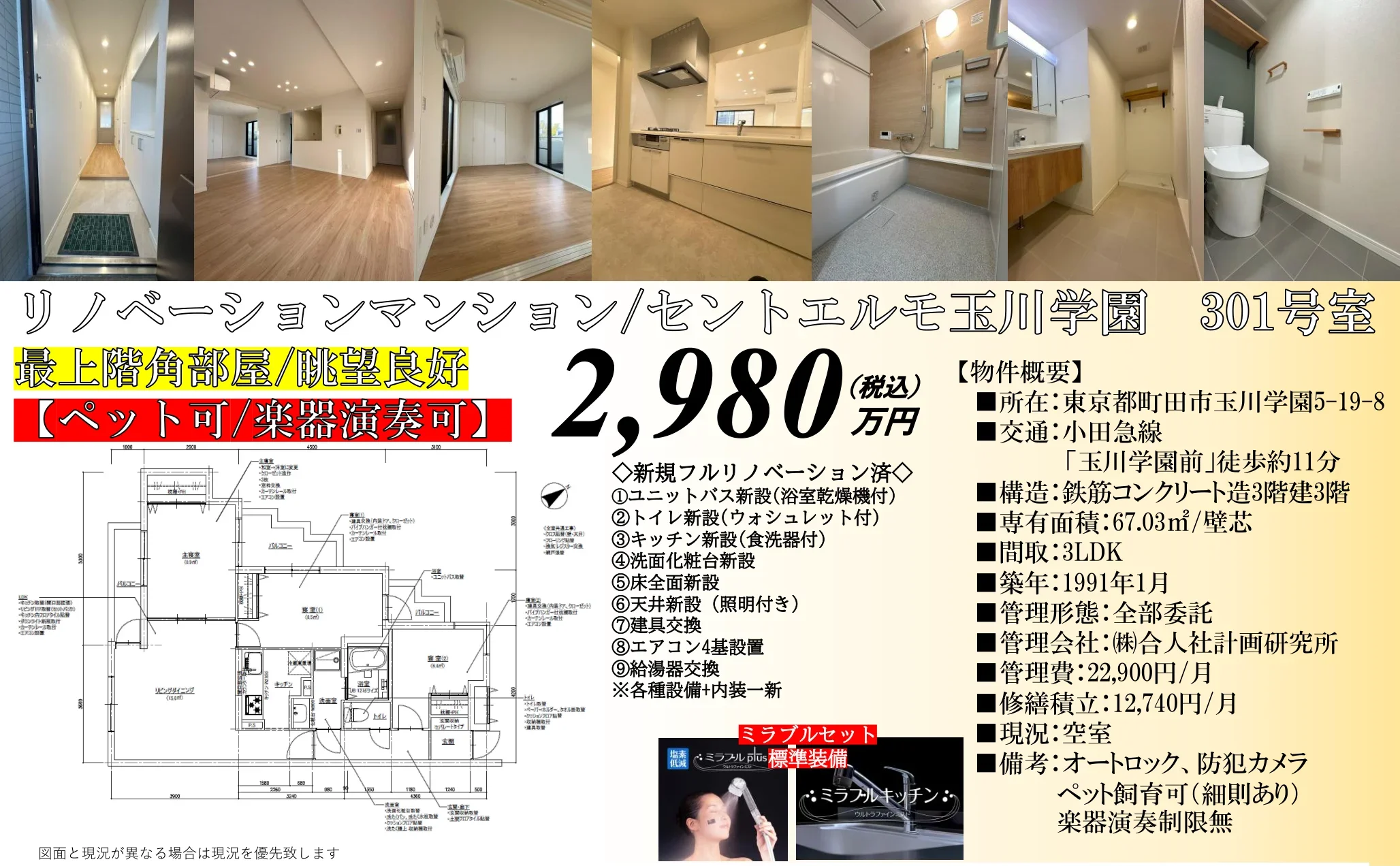 Vintage 3-Bedroom Condo in Higashitamagawagakuen 0