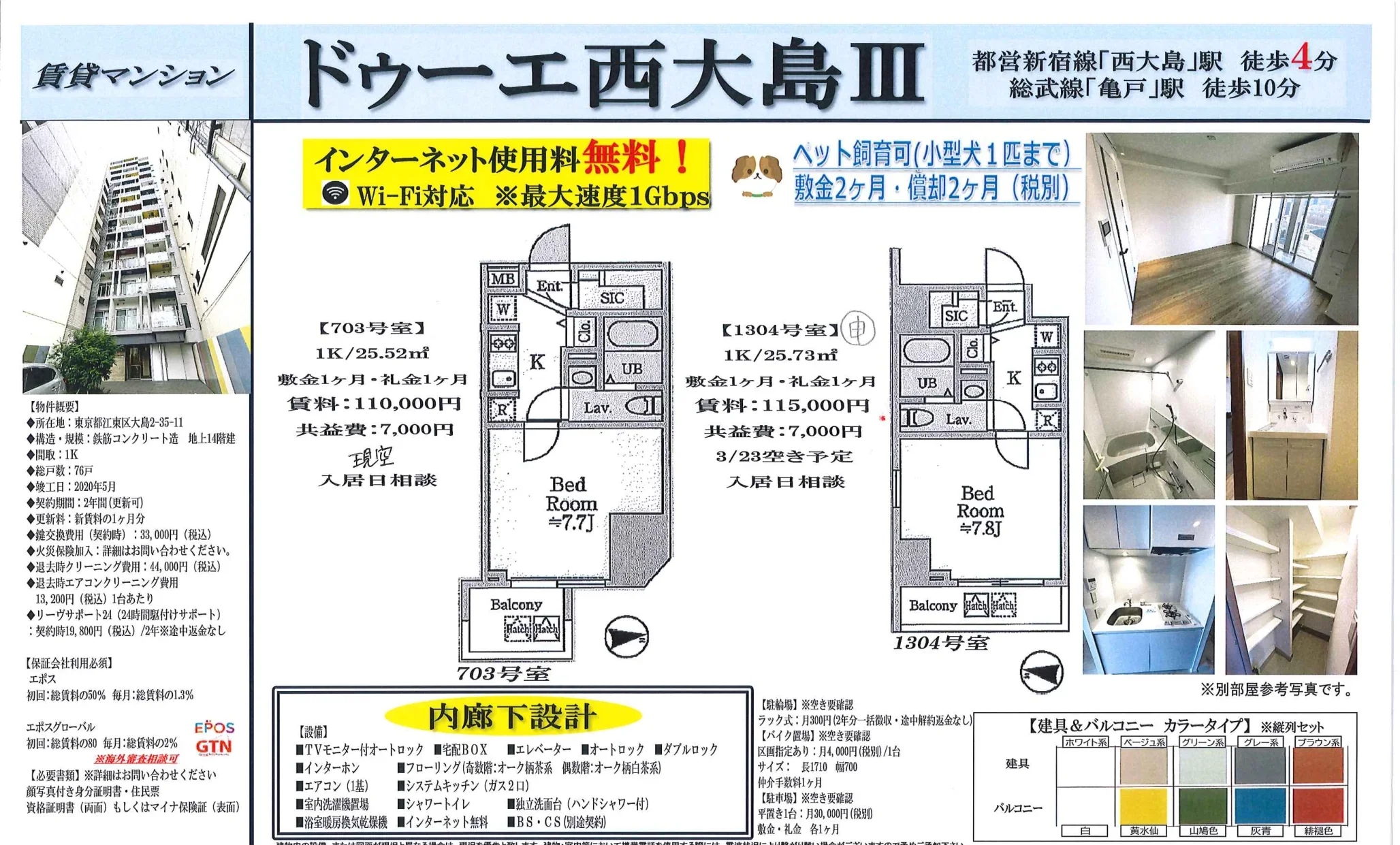 ドゥーエ西大島Ⅲ 0