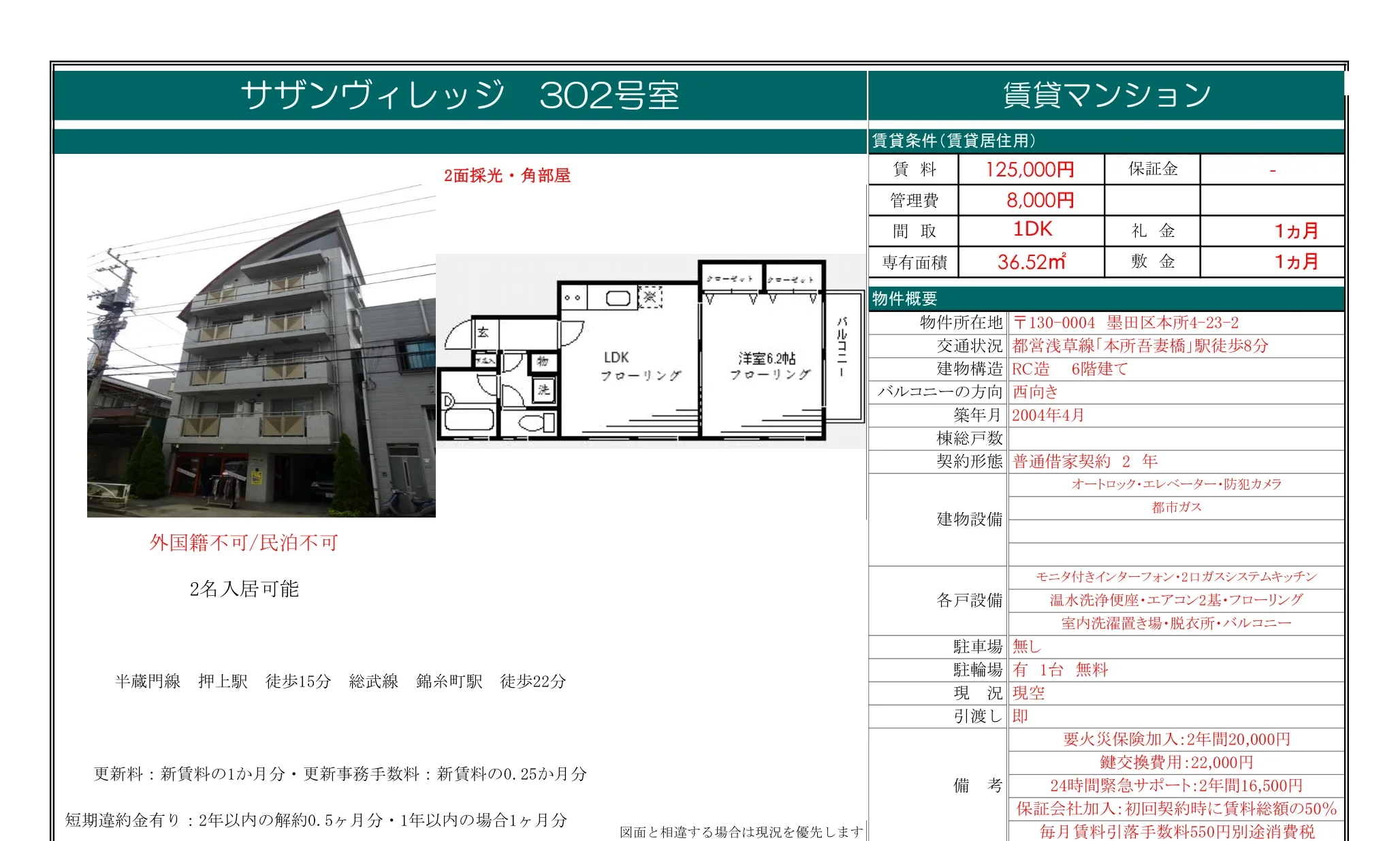 サザンヴィレッジ 302号 0