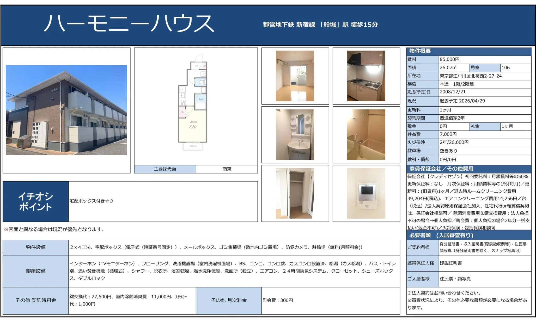 ハーモニーハウス 106号 0