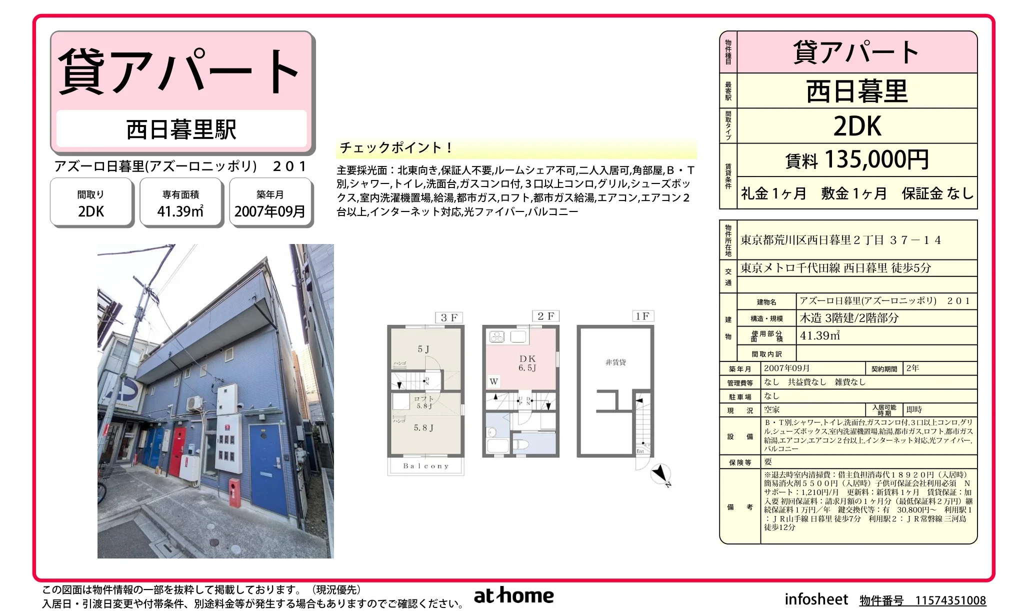 アズーロ日暮里 201 0