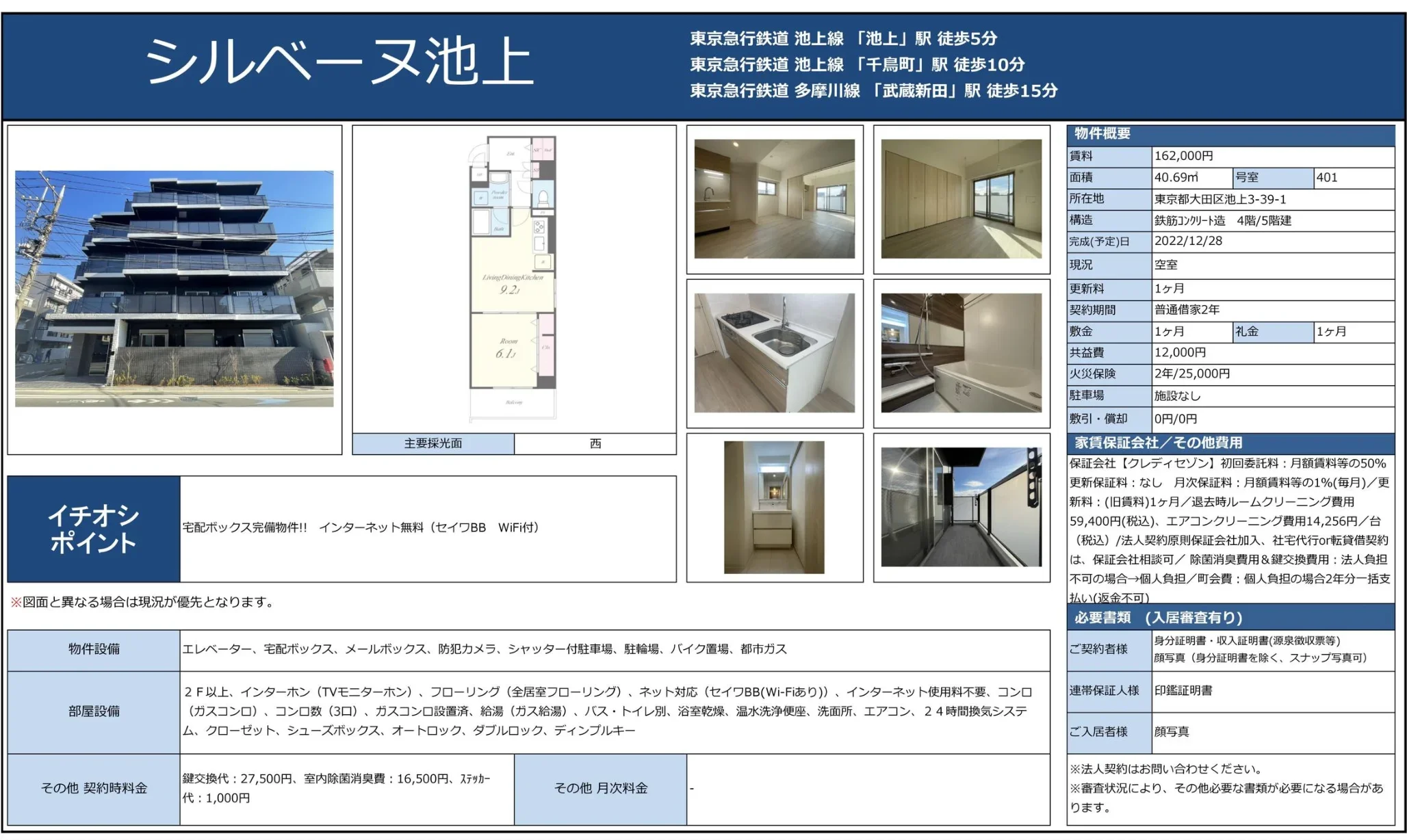 シルベーヌ池上 401号 0