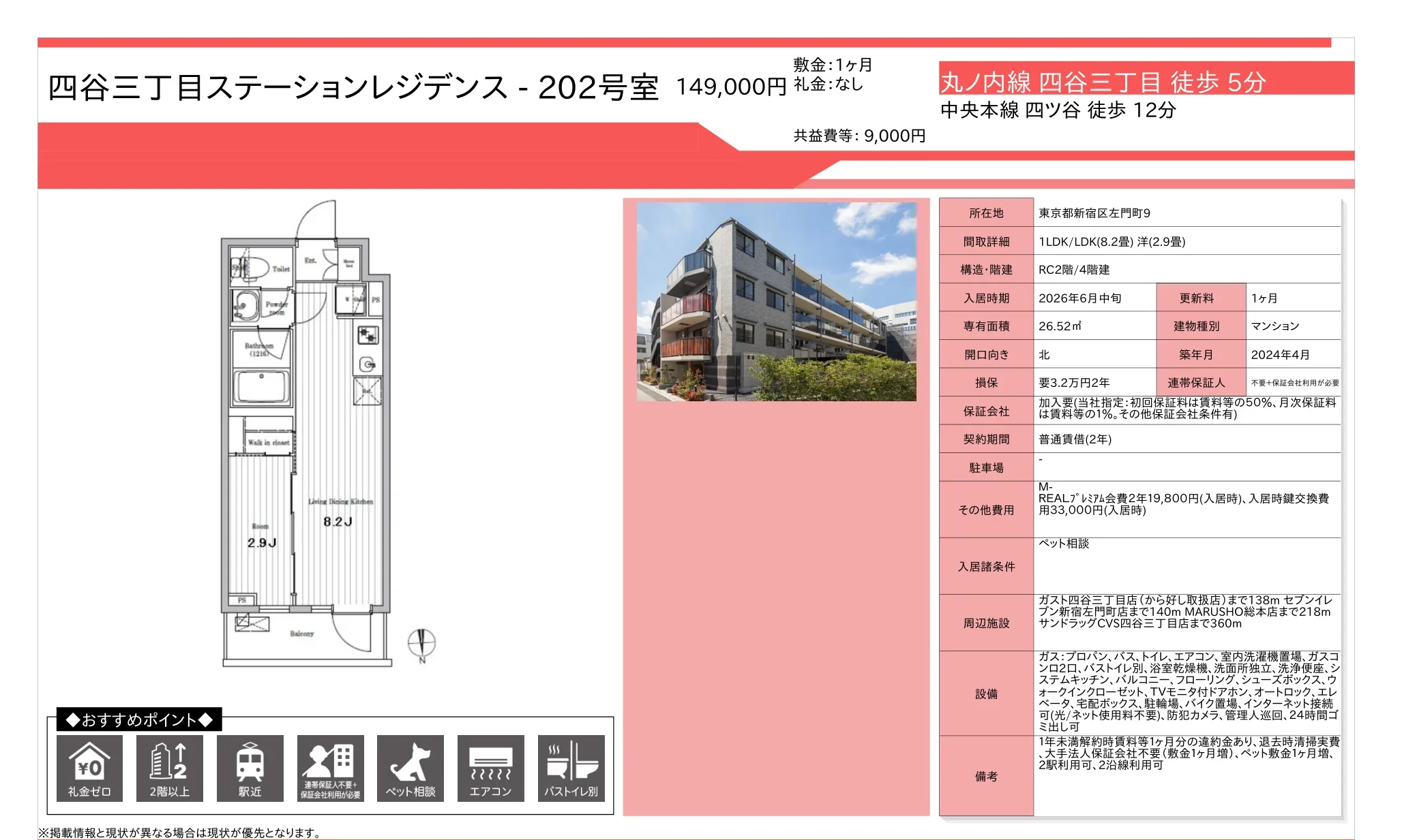 四谷三丁目ステーションレジデンス 202号 0