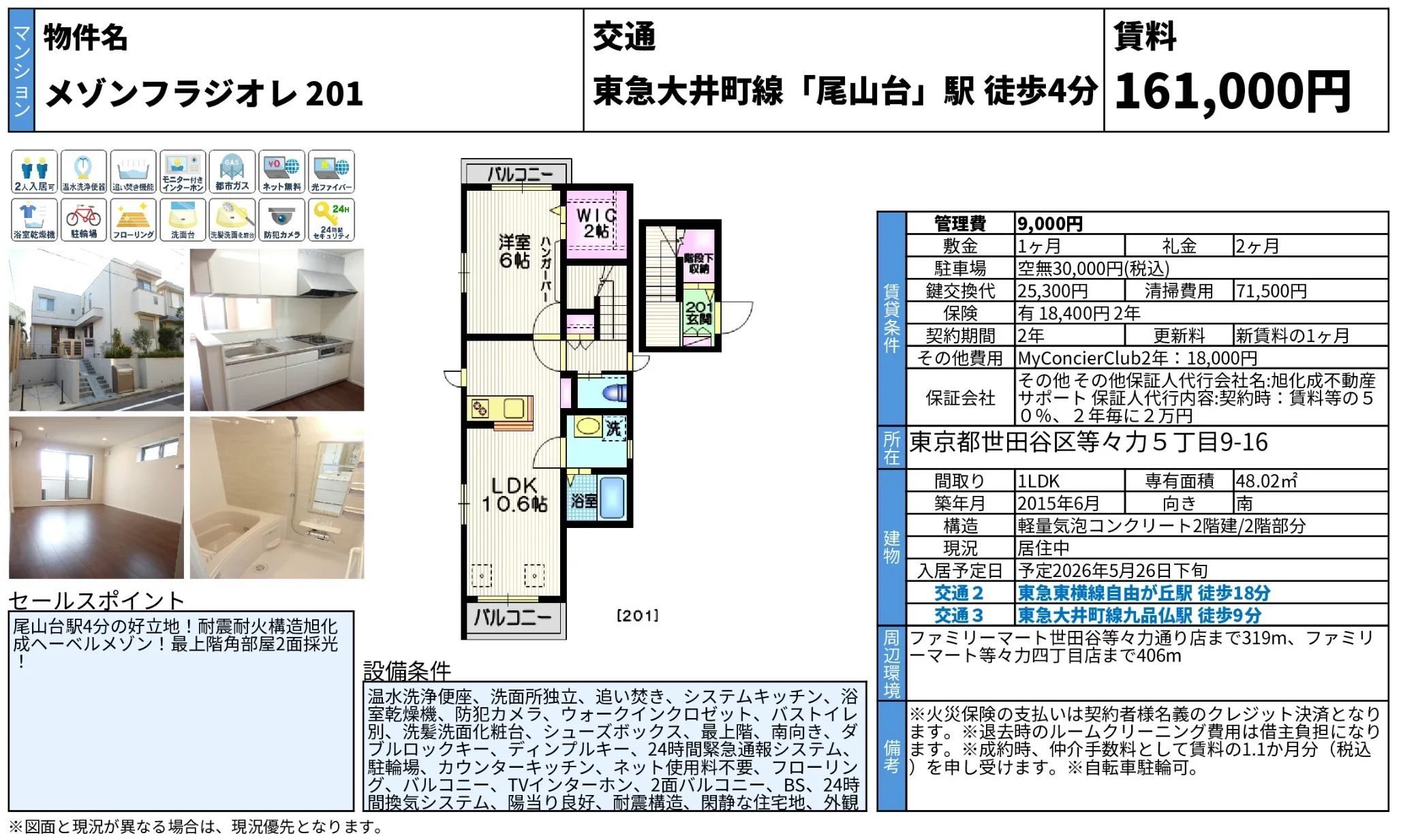 メゾンフラジオレ201 201号 0