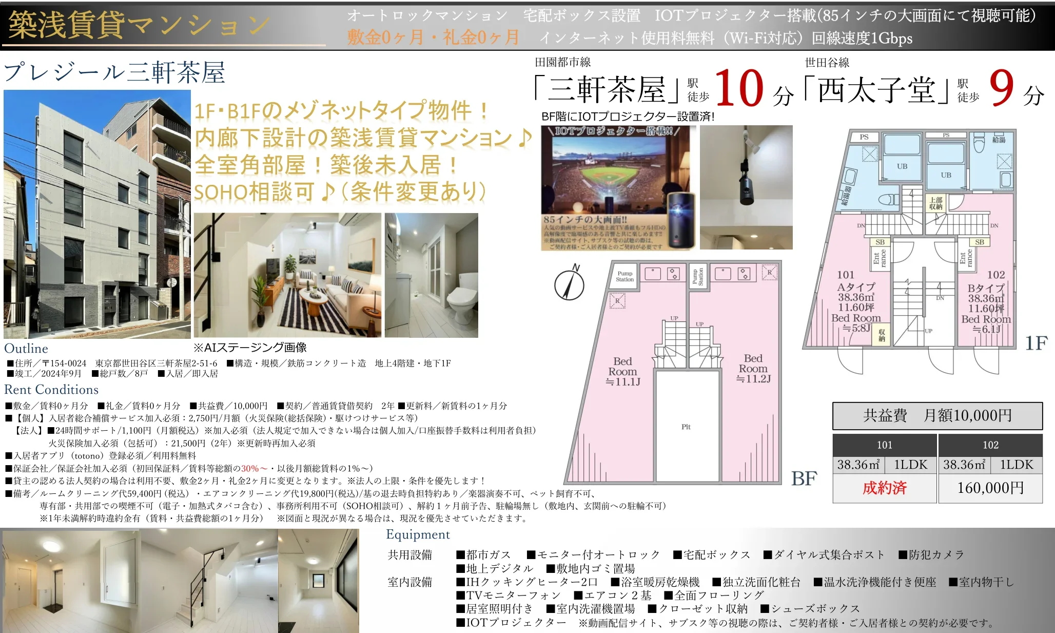 プレジール三軒茶屋 101 0
