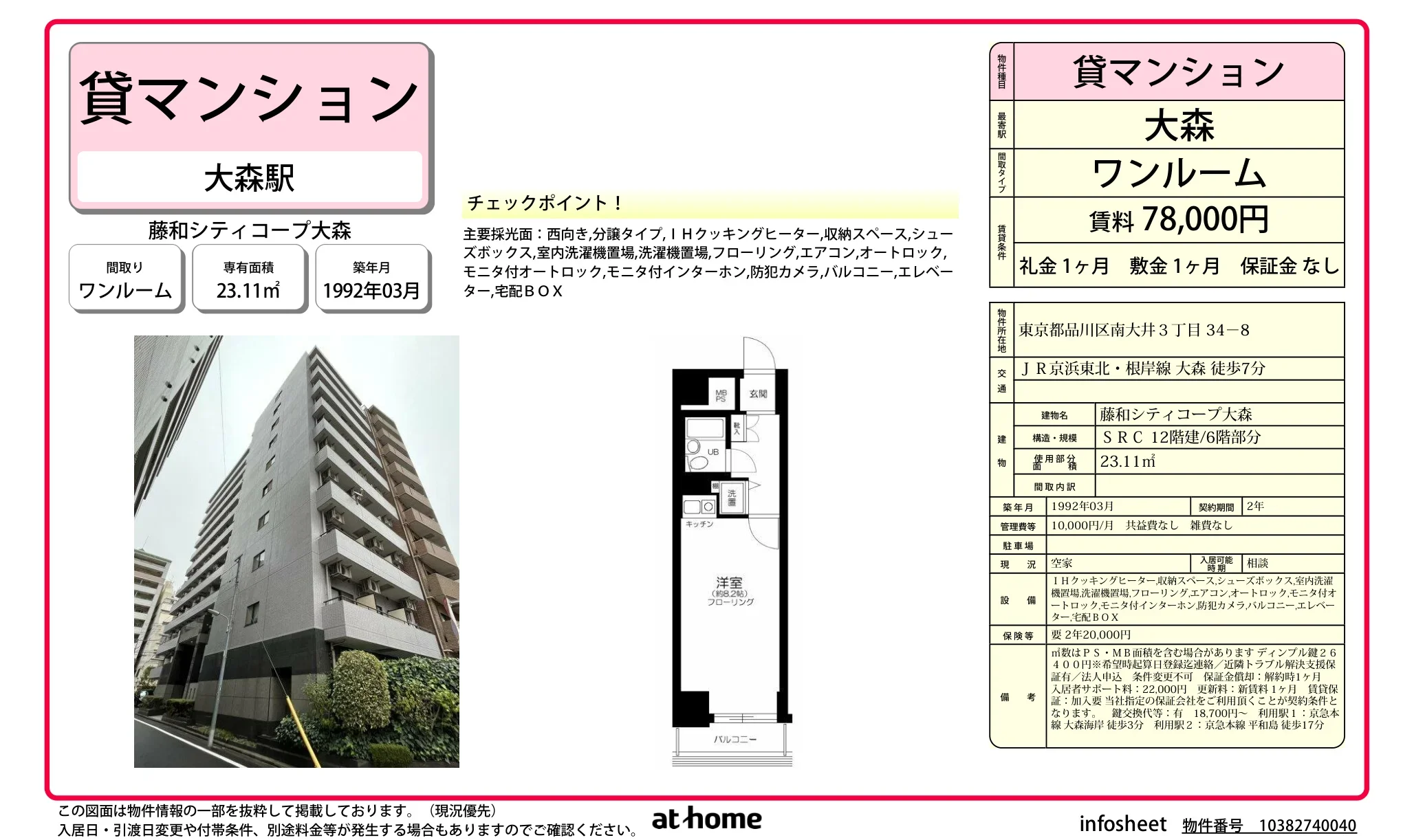 藤和シティコープ大森 0