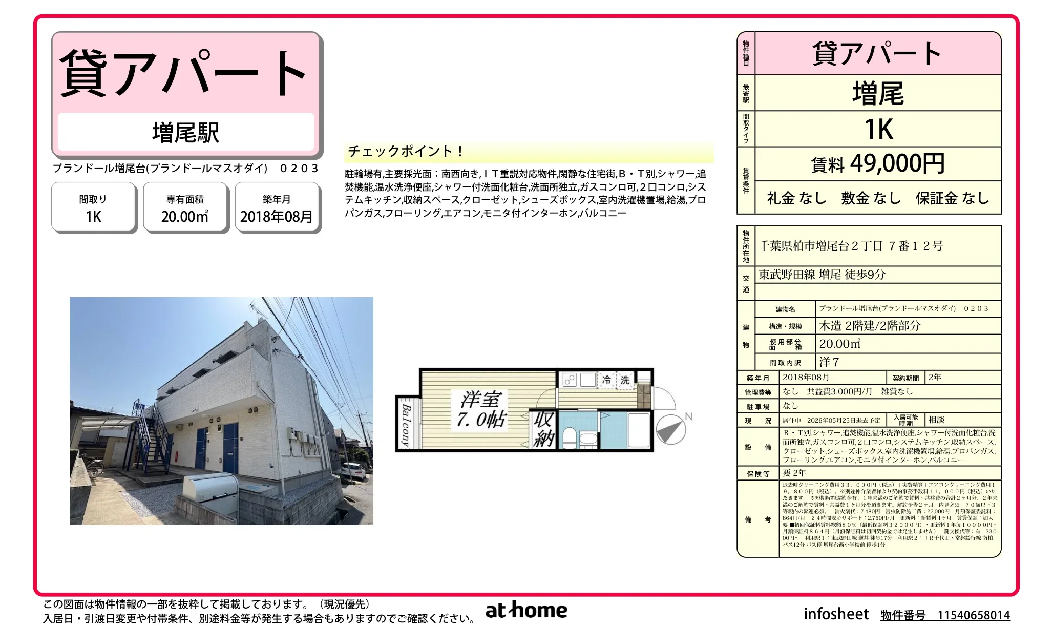 Modern Studio Condo in Masuodai 0