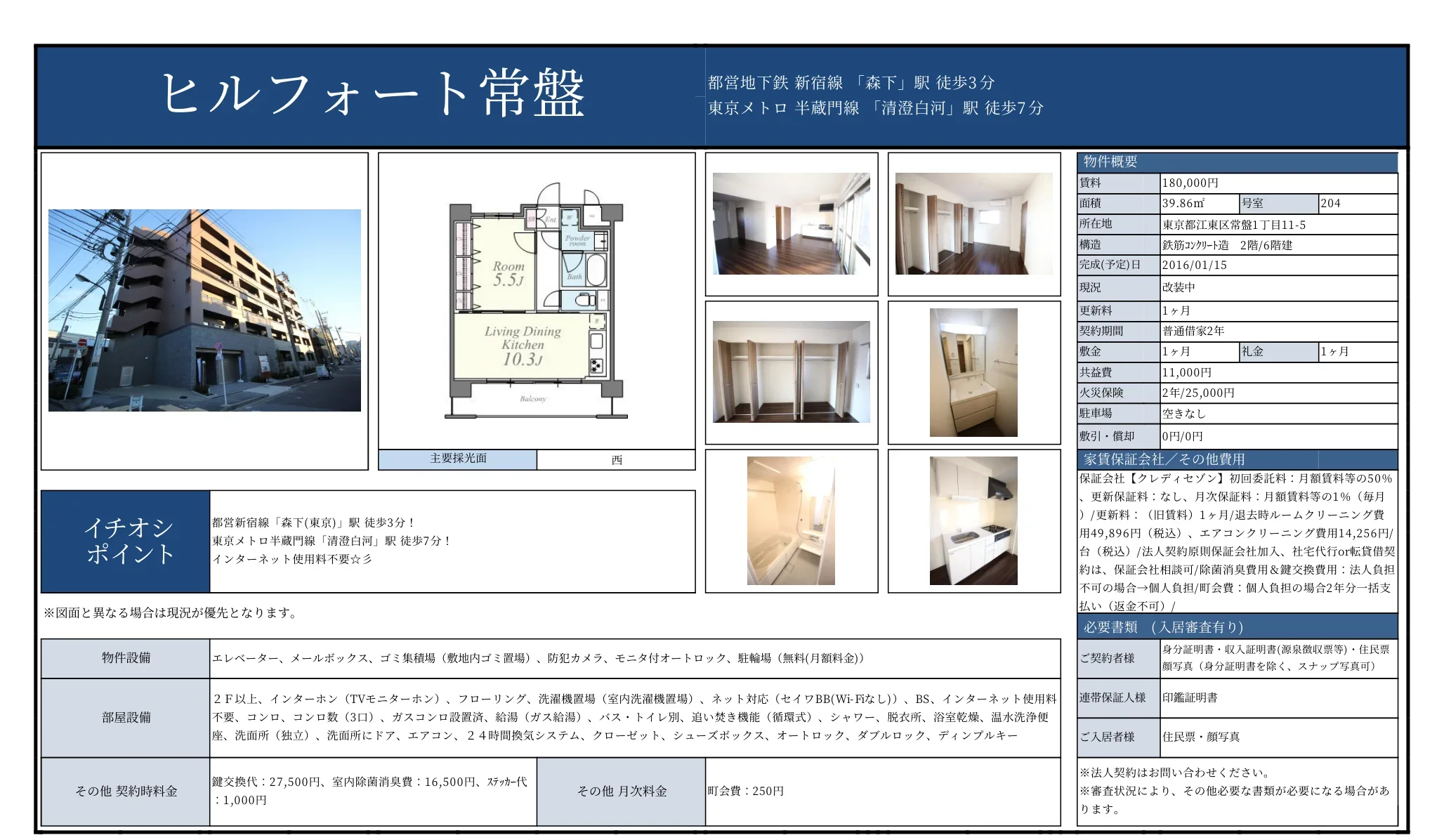 ヒルフォート常盤 204 0