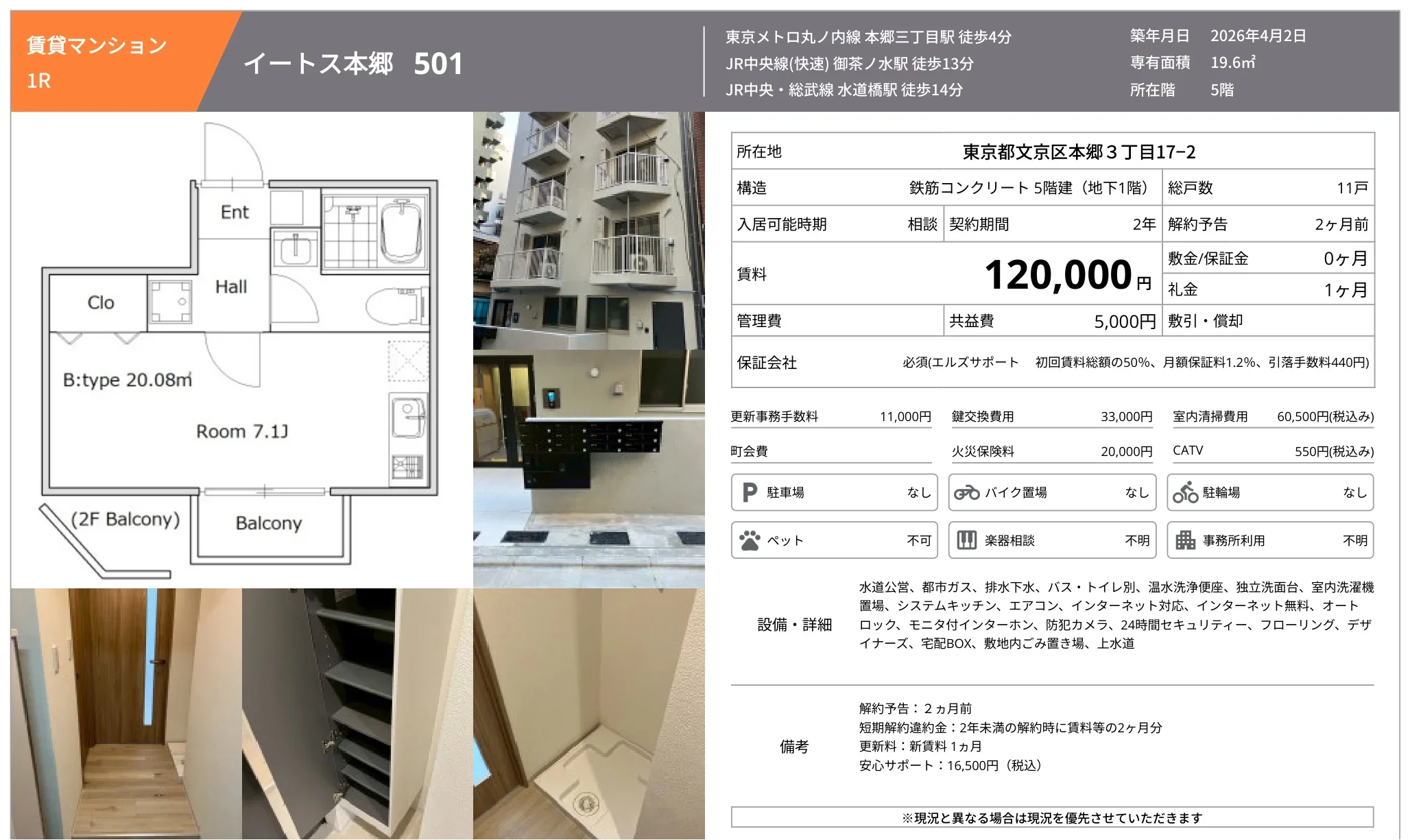 イートス本郷 501 501 0