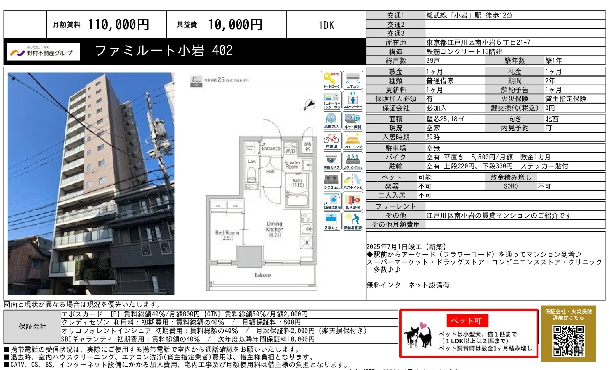 ファミルート小岩 402 402 0