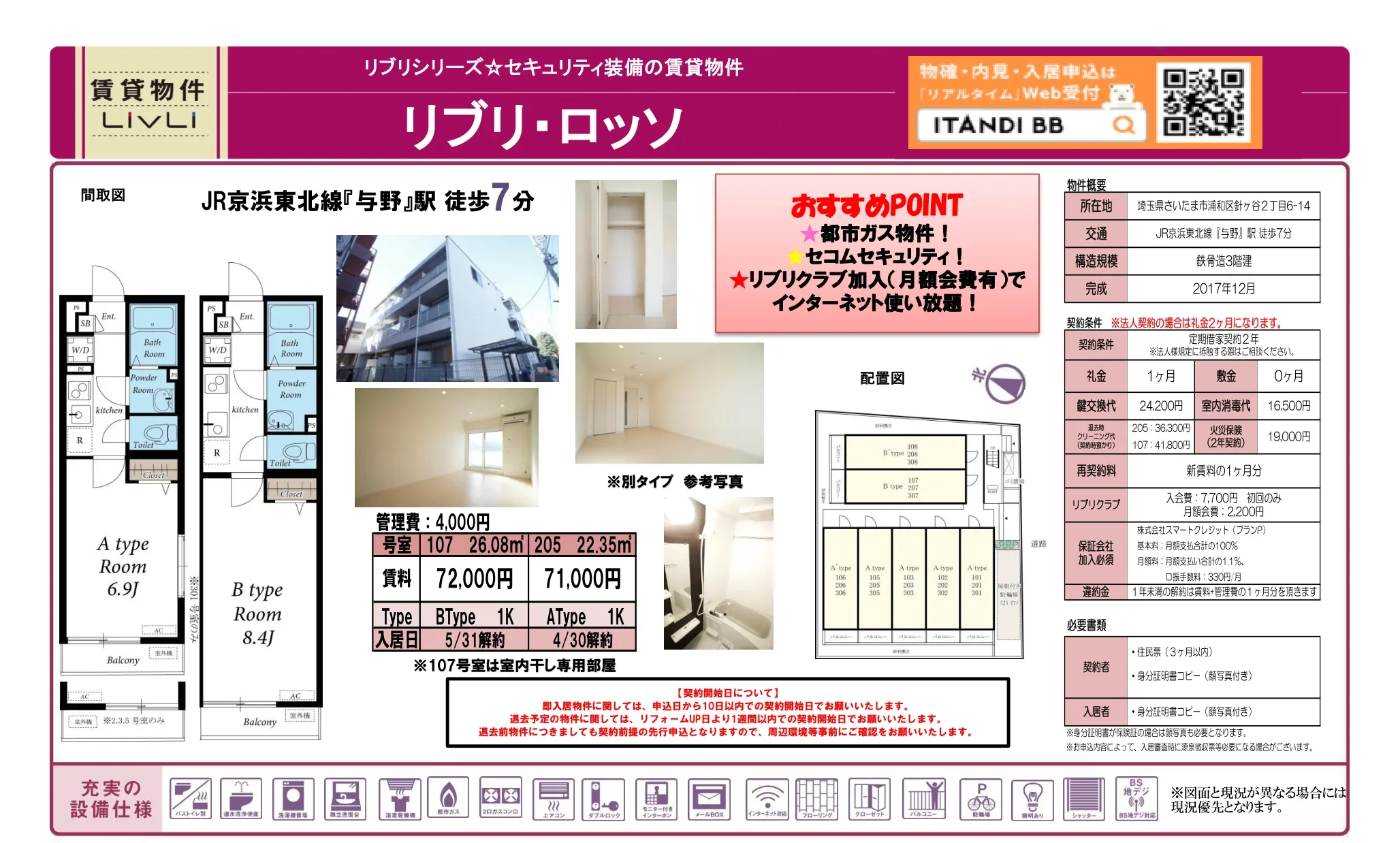 ITANDI BB 賃貸物件 107号 0